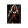 Dark Sorceress Glossy Fantasy Poster #1 – Premium Magical Wall Art