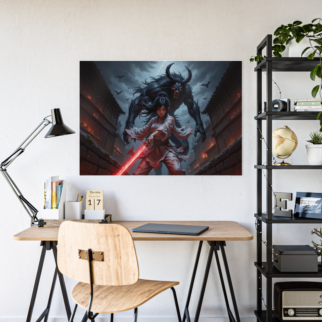 Ketsueki, Akuma no Ken - Glossy Poster