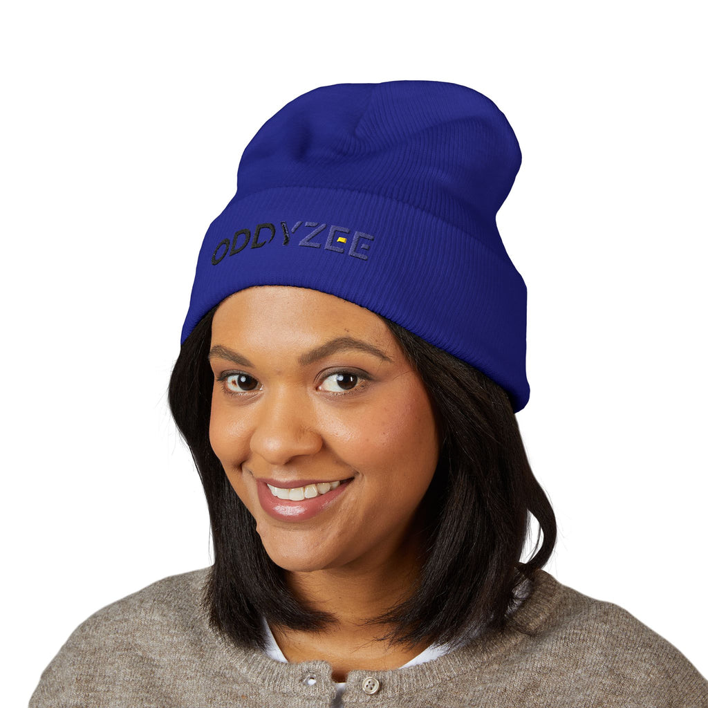 Oddyzee - Embroidered Cuffed Beanie