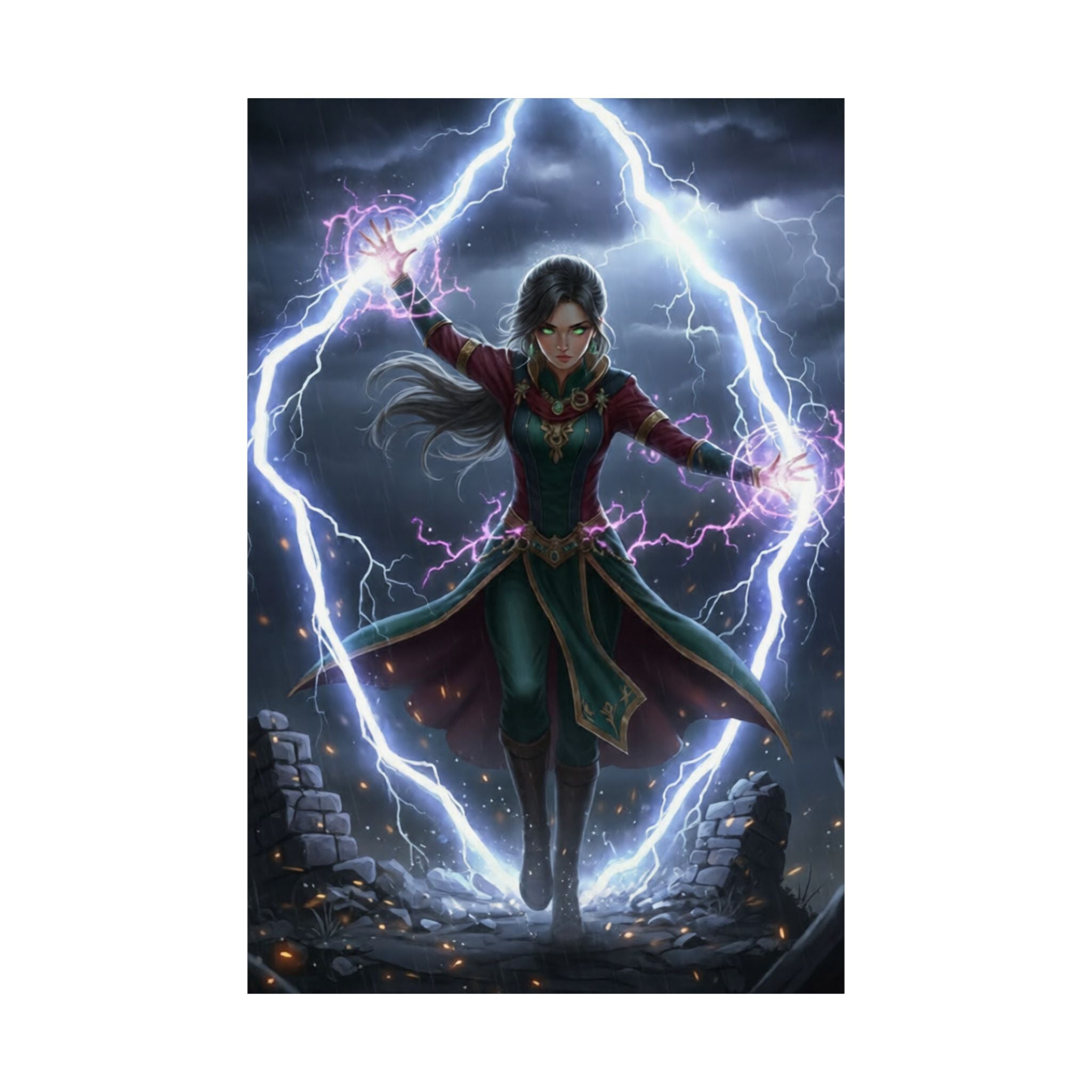 Arcane Sorceress - Matte Poster
