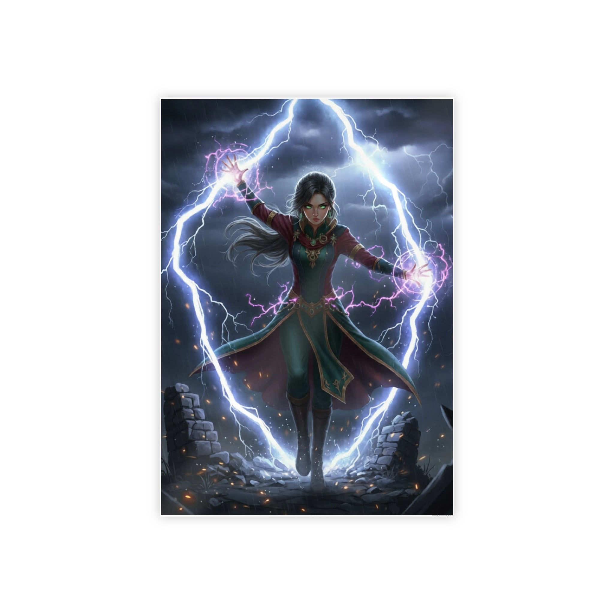 Arcane Sorceress - Glossy Poster