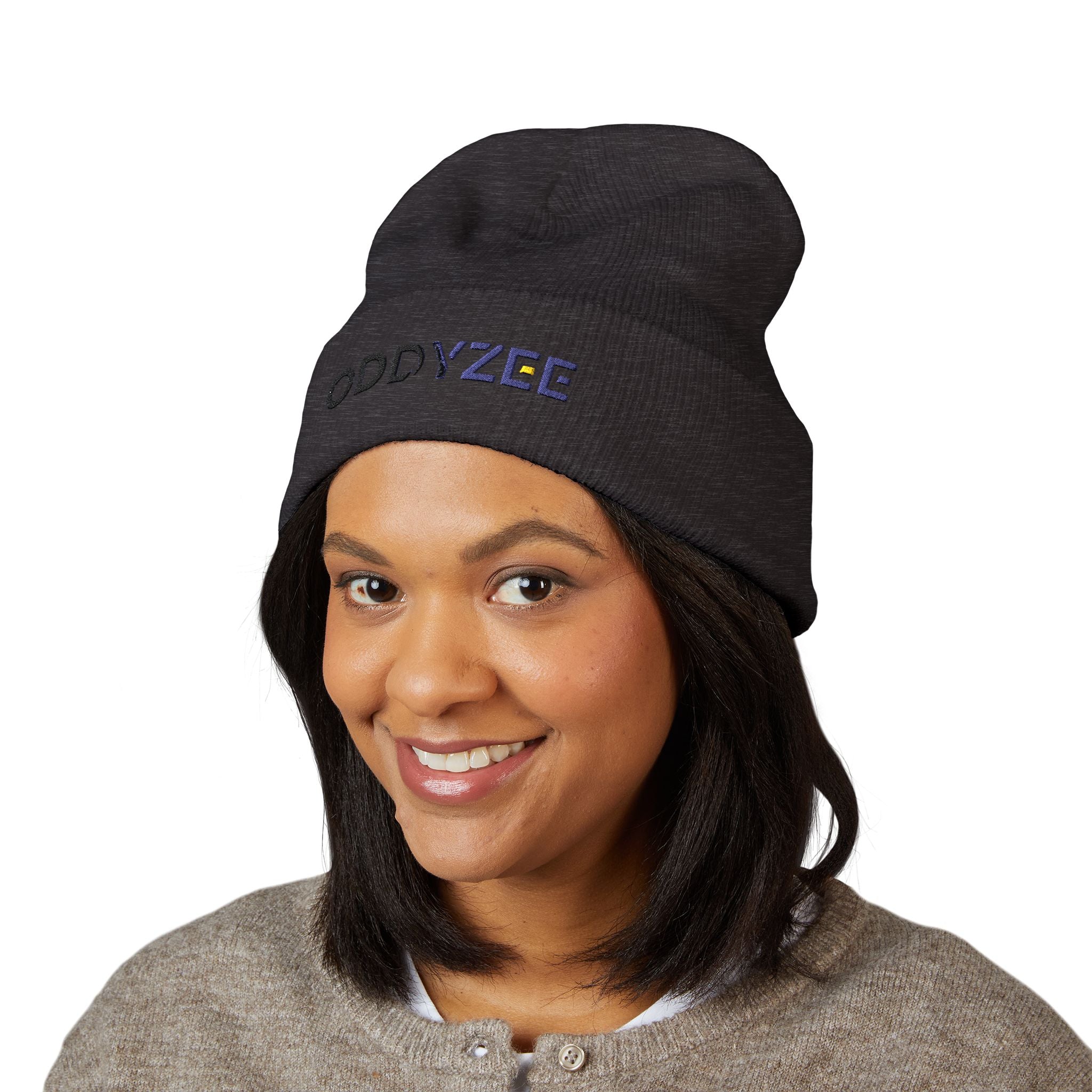 Oddyzee - Embroidered Cuffed Beanie