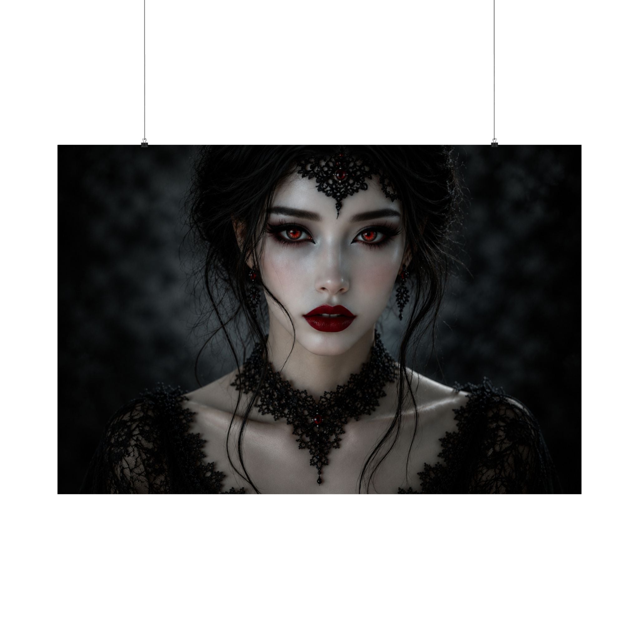 Nocturne Veil Matte Poster #1 – Premium Gothic Fantasy Wall Art