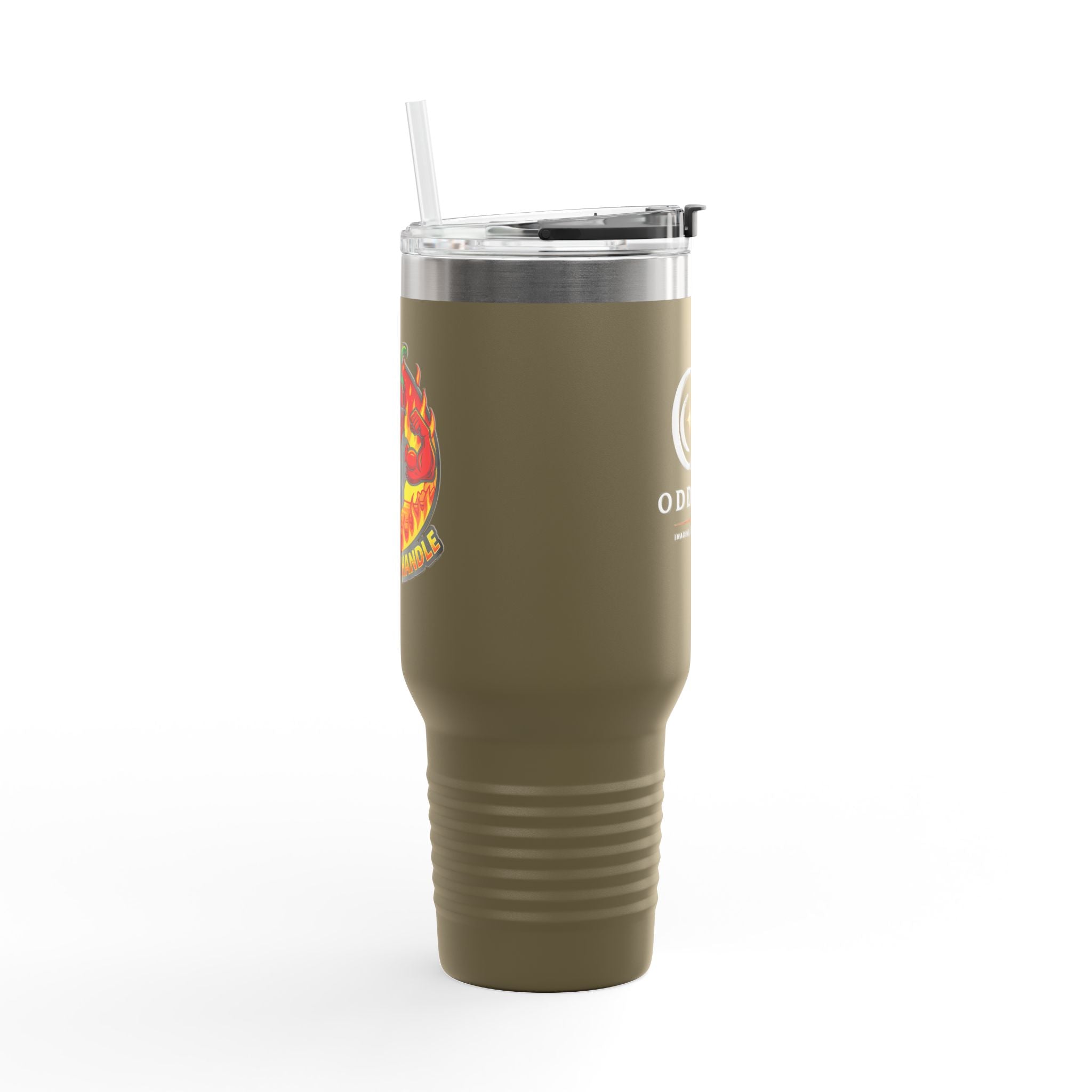 40oz Insulated Travel Mug - "Too Hot To Handle"