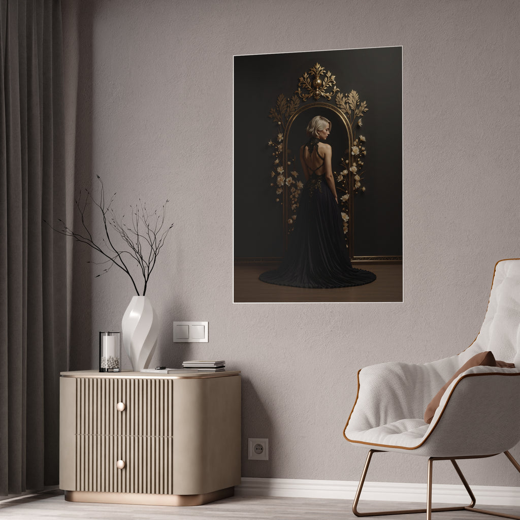 Elegance in Black - Glossy Poster