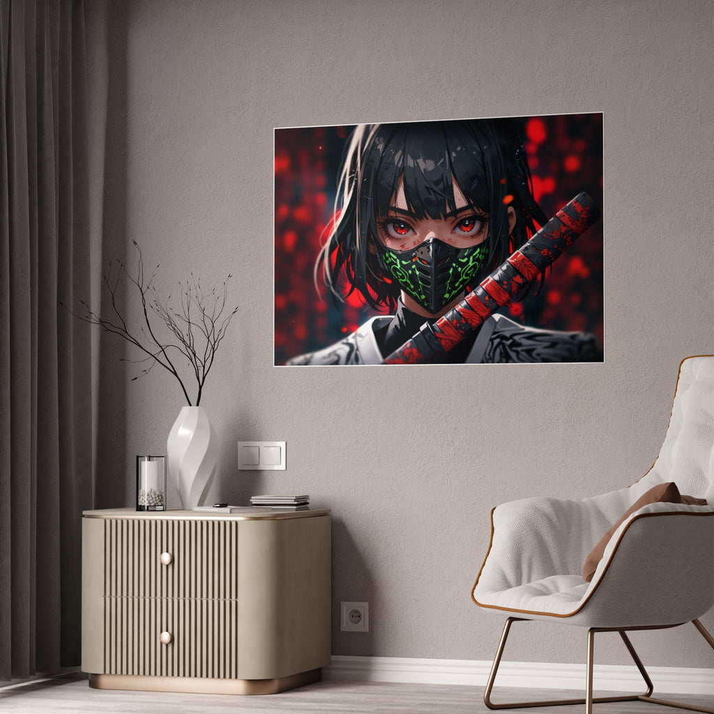 Crimson Fury - Glossy Poster