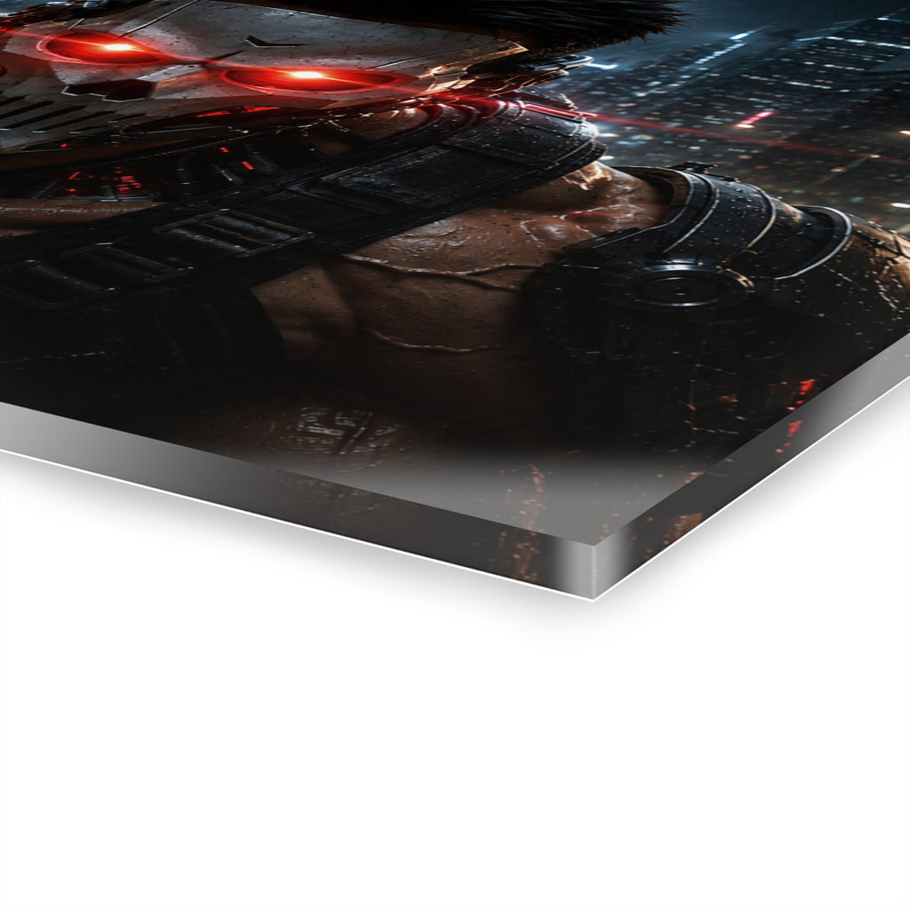 Deimos Acrylic Print #1 – Premium Cyberpunk Wall Art