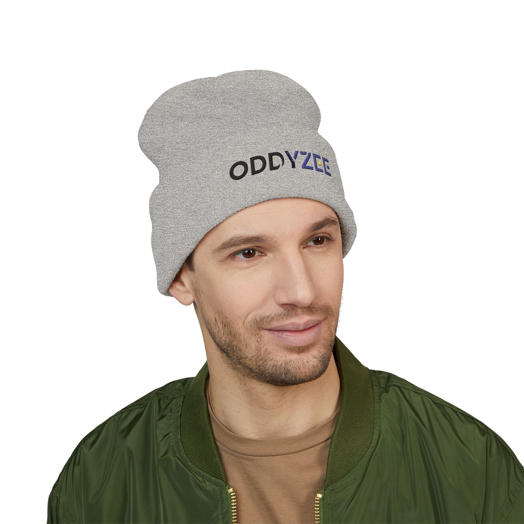 Oddyzee - Embroidered Cuffed Beanie