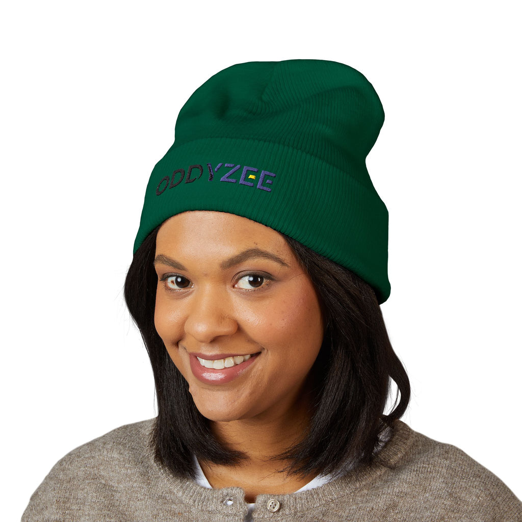 Oddyzee - Embroidered Cuffed Beanie