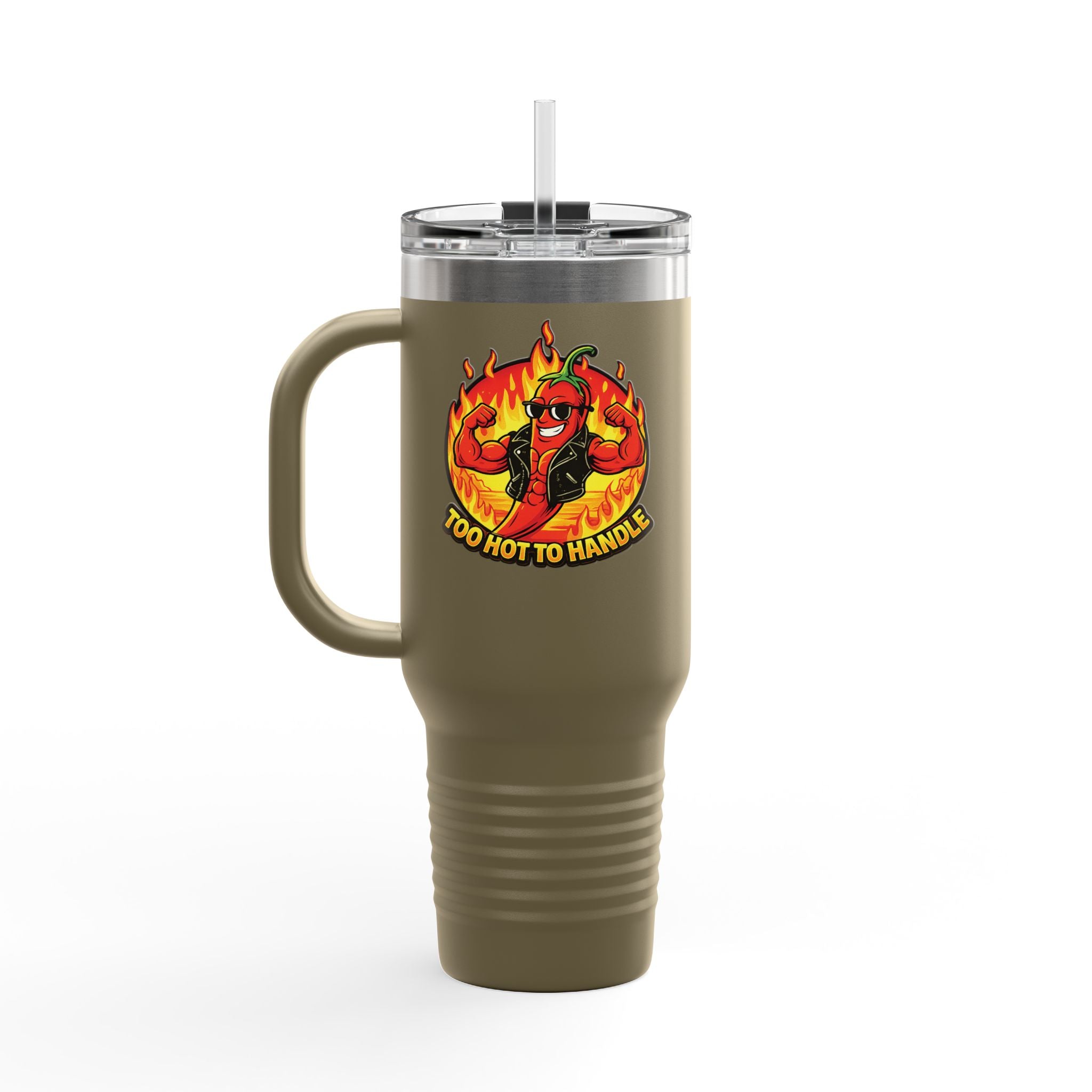 Vaso térmico de 40 oz - "Demasiado caliente para tocar"