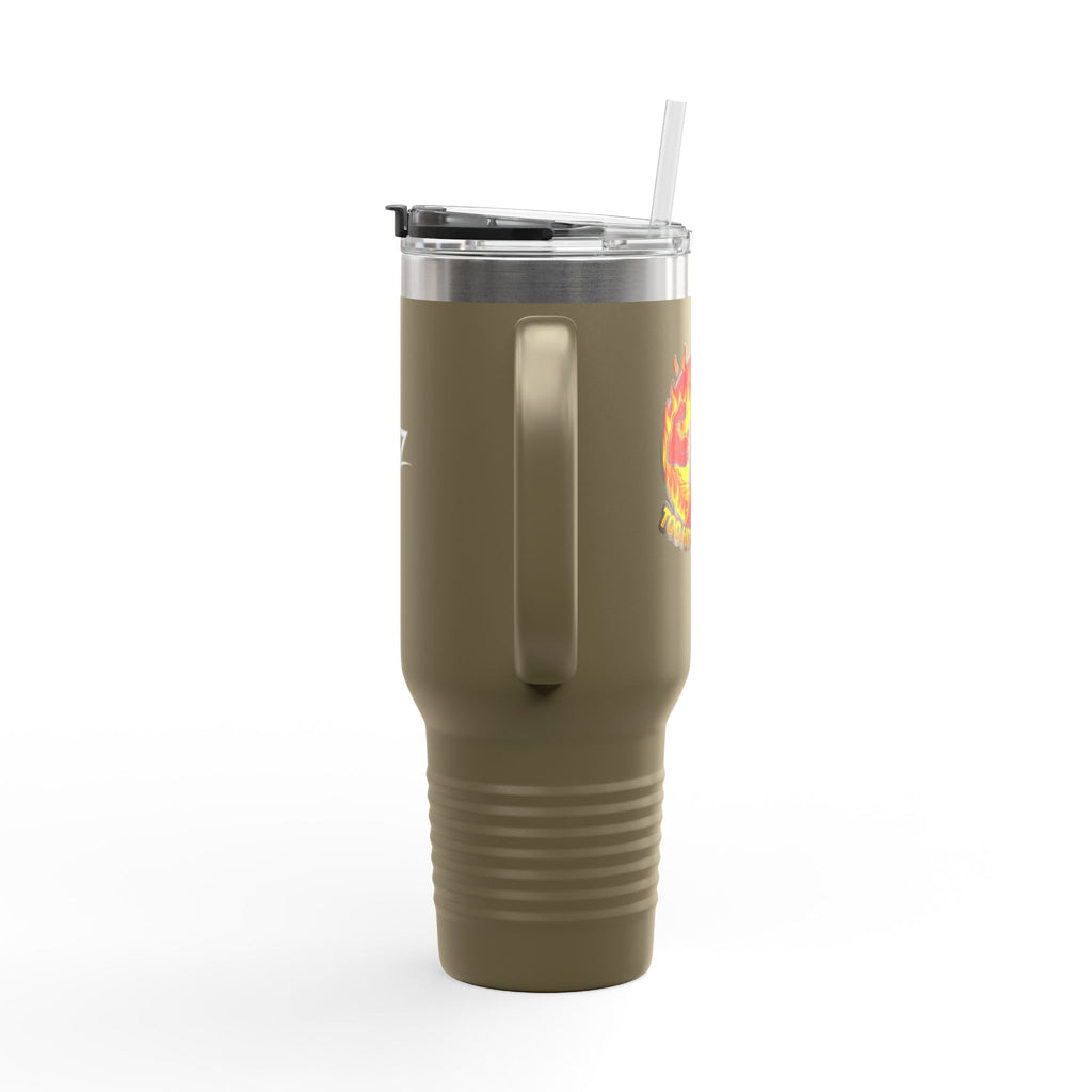 40oz Insulated Travel Mug - "Too Hot To Handle"