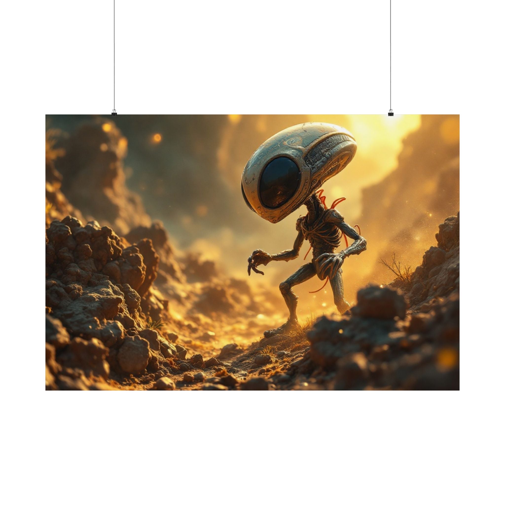 Buitenaardse Verkenner - Matte Poster