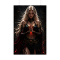 Dark Sorceress Fantasy Wall Art Print #1 – Premium Magical Poster
