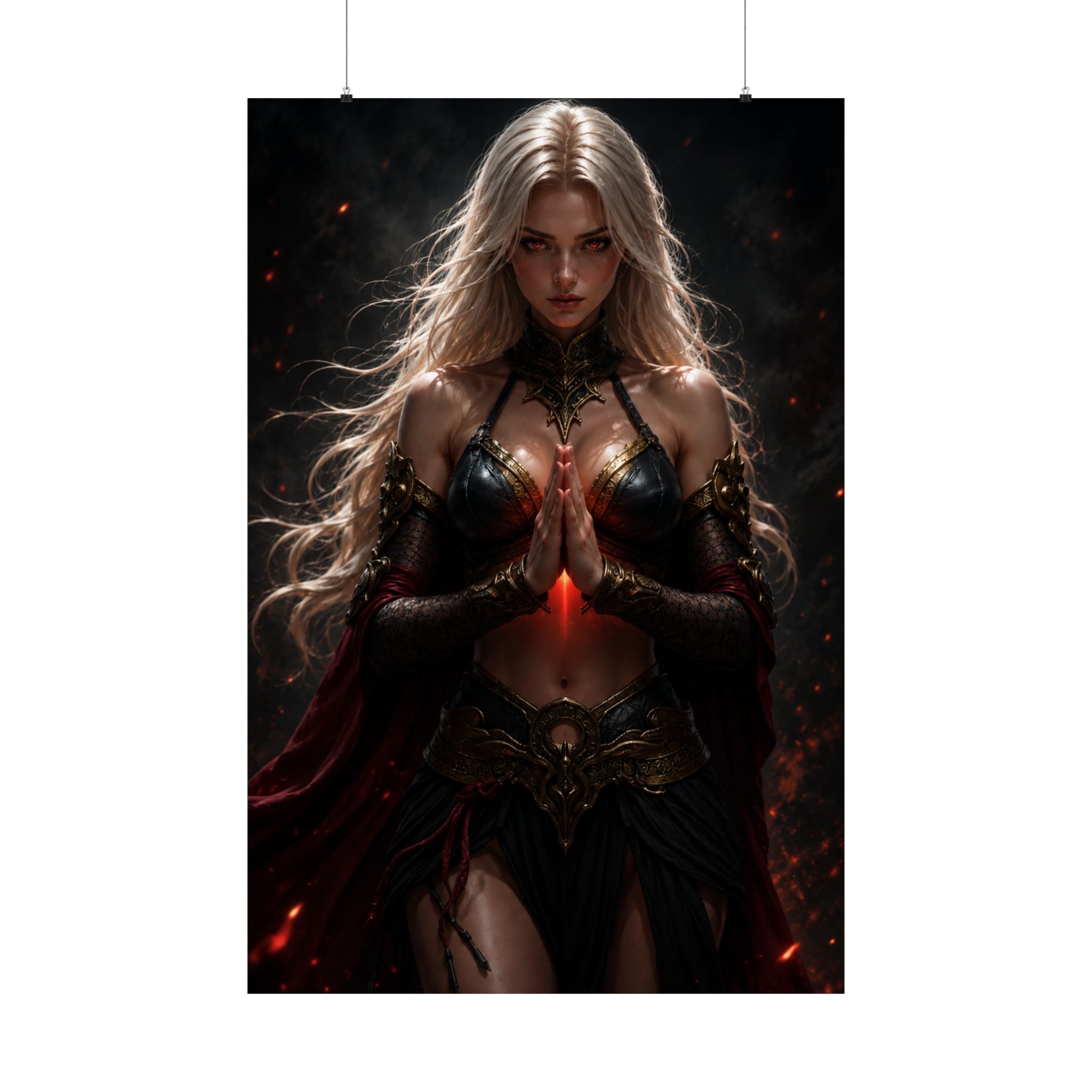 Dark Sorceress Fantasy Wall Art Print #1 – Premium Magical Poster