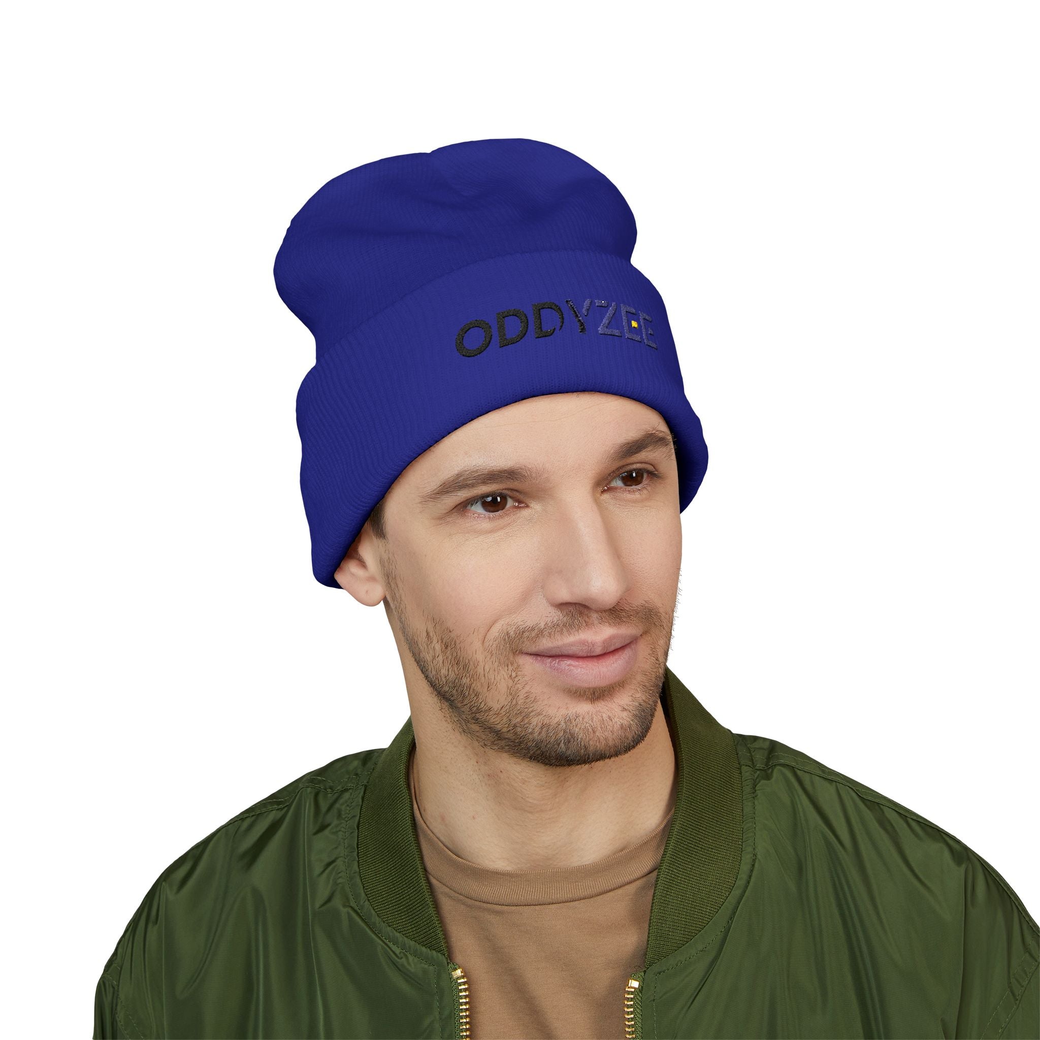 Oddyzee - Embroidered Cuffed Beanie