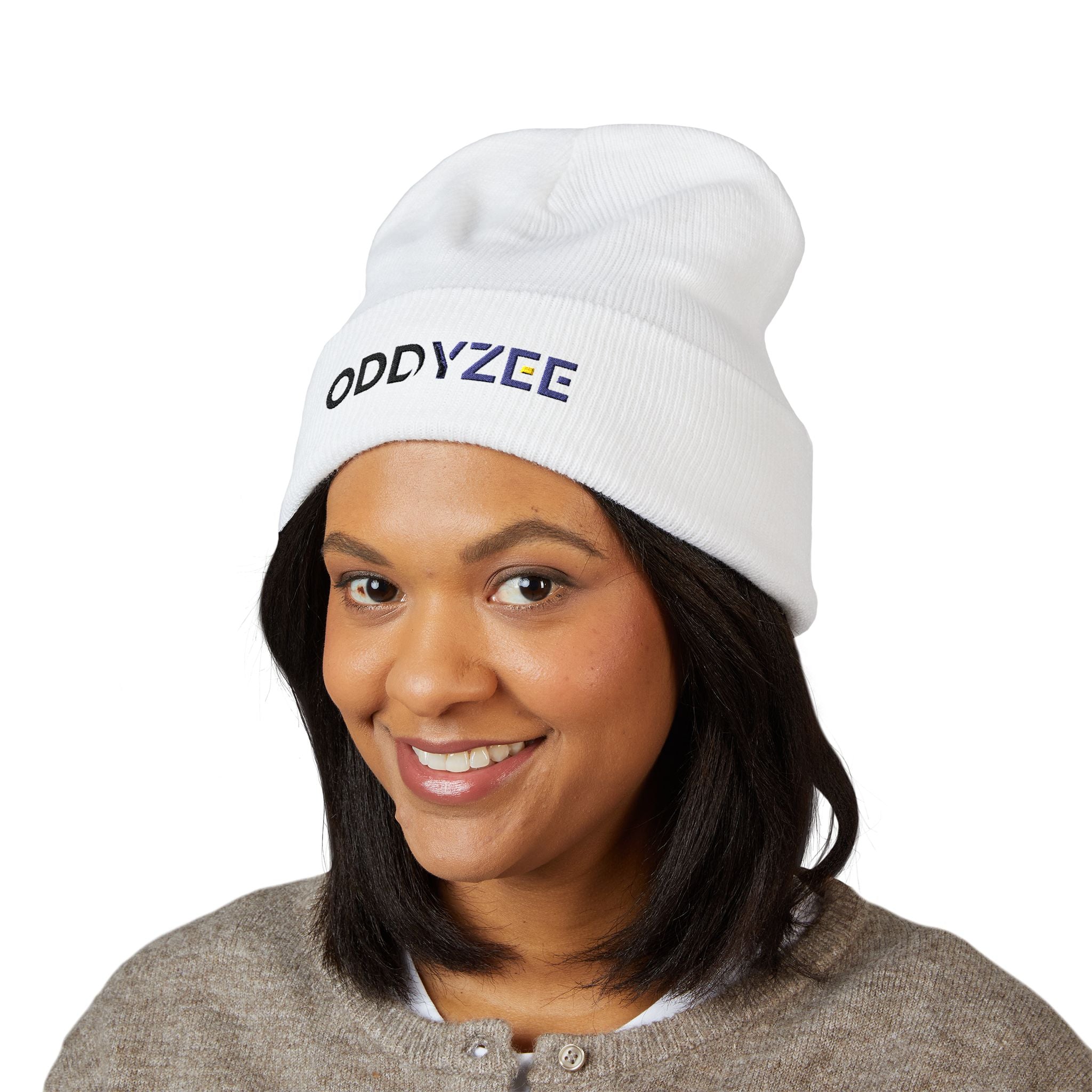 Oddyzee - Embroidered Cuffed Beanie