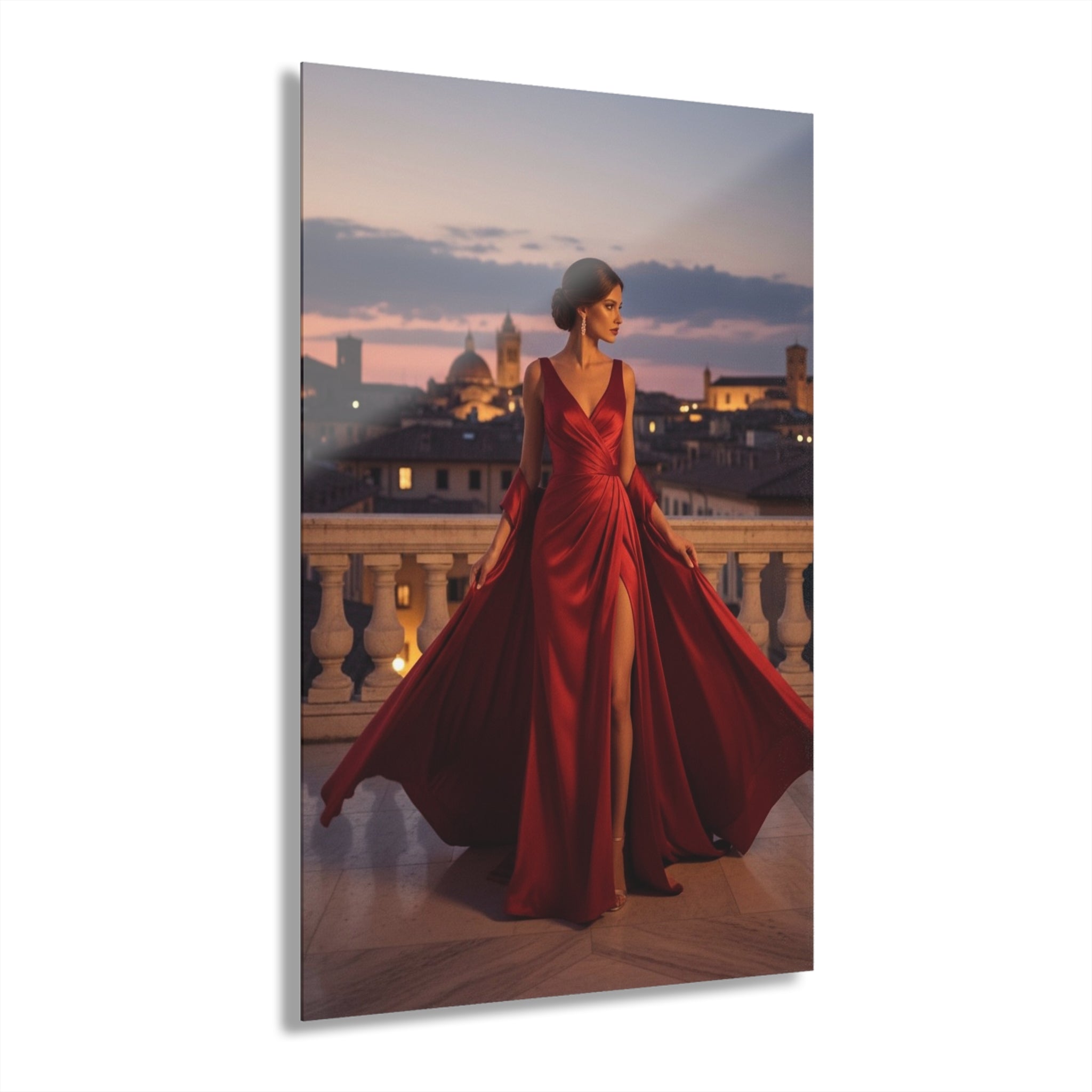 Scarlet Elegance #3 - Acrylic Print
