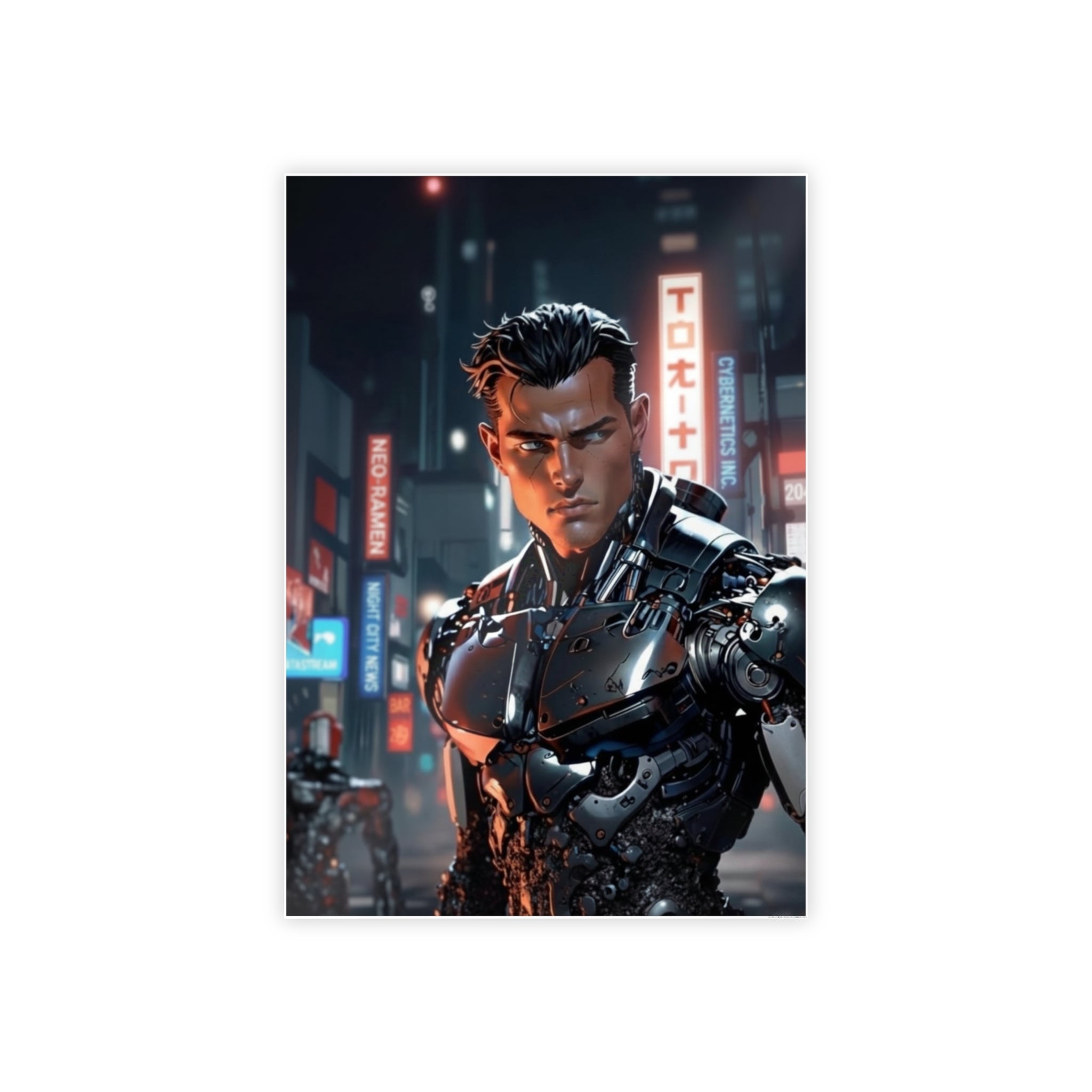 Cyberpunk Cyborg - Glossy Poster