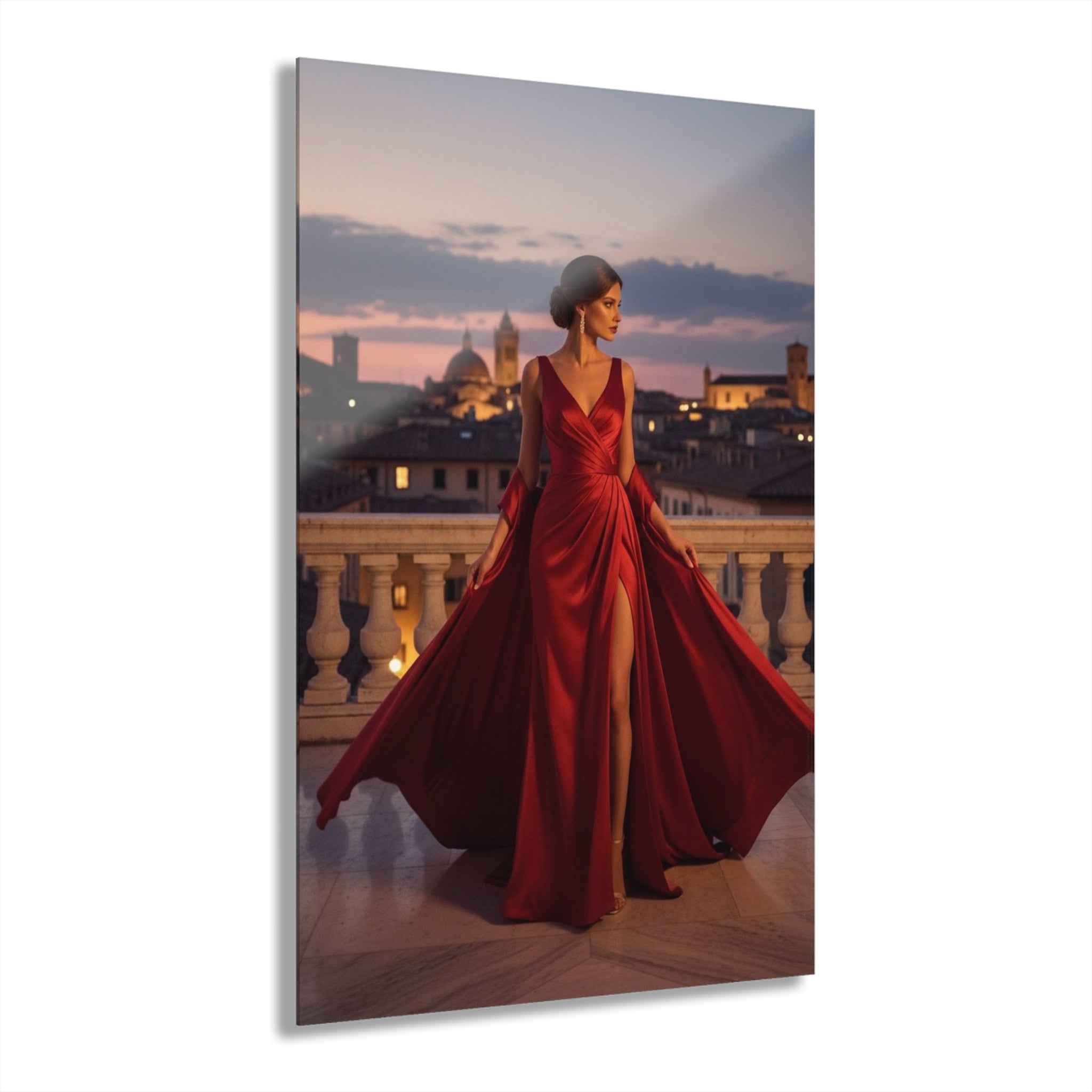 Scarlet Elegance #3 - Acrylic Print