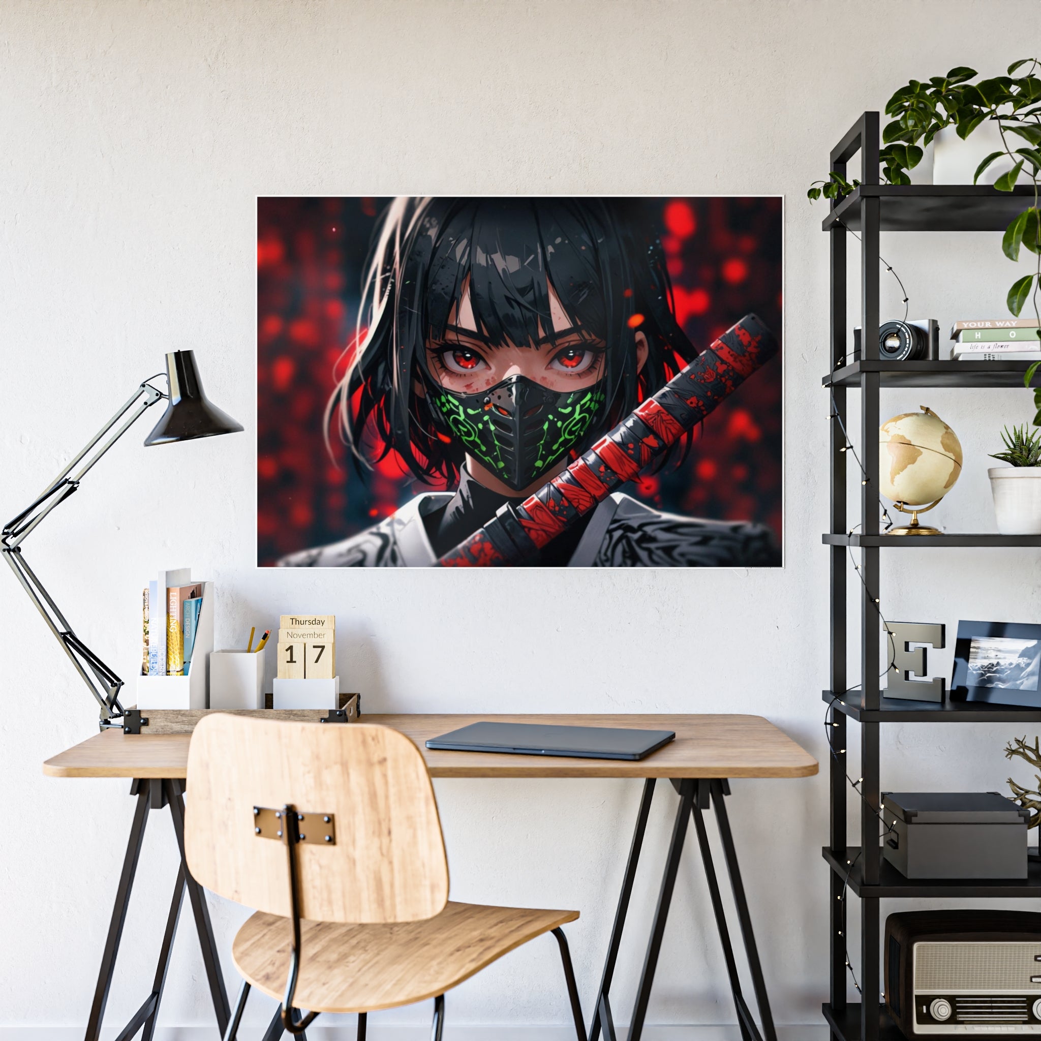 Crimson Fury - Glossy Poster