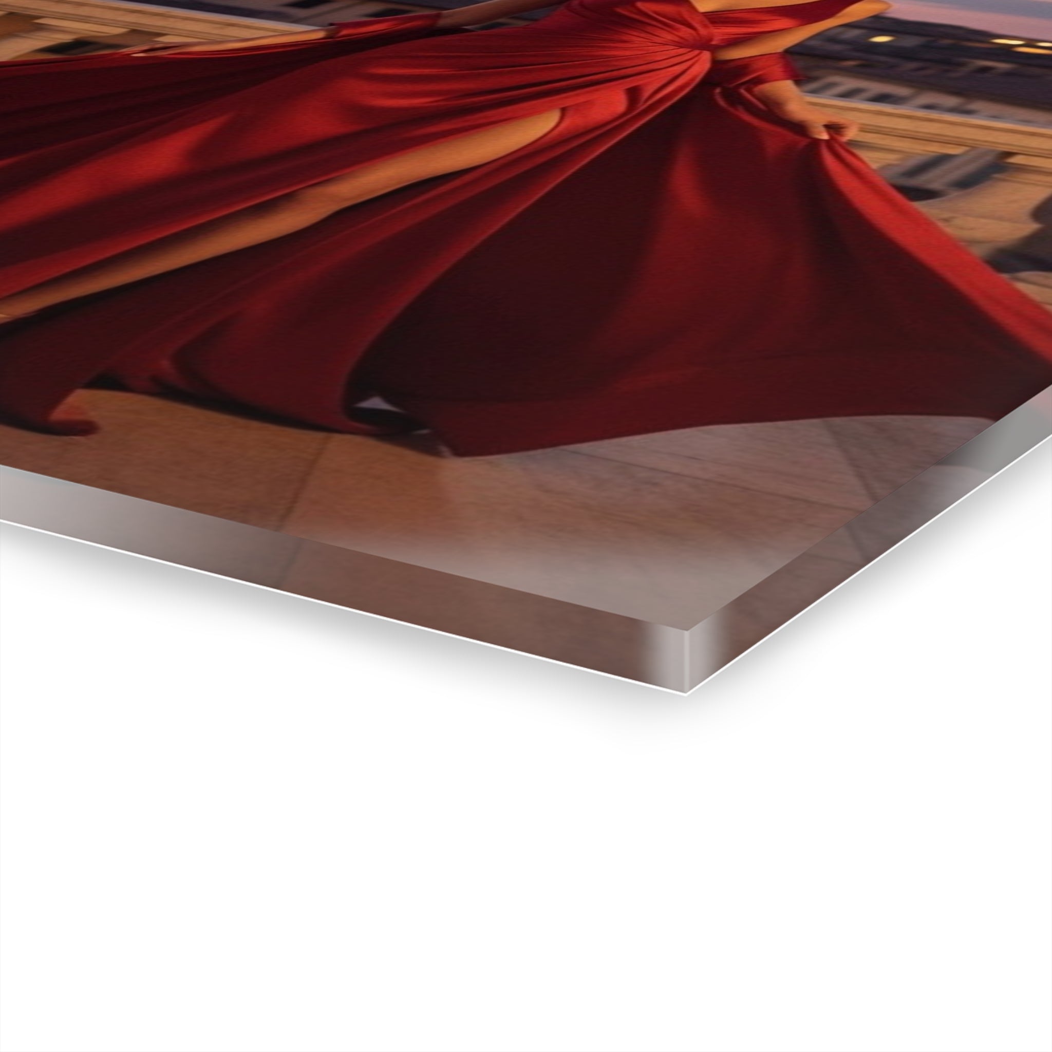 Scarlet Elegance #3 - Acrylic Print