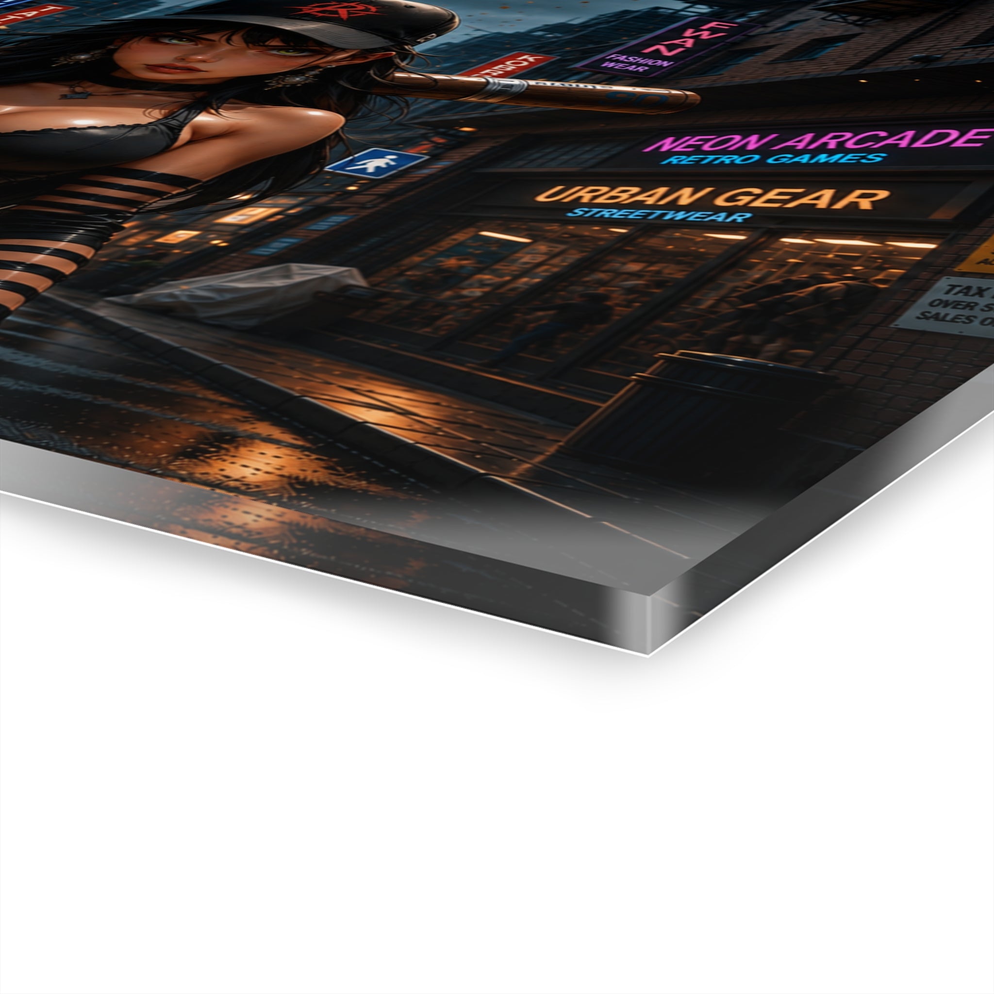 Ruby Maxim Acrylic Print #1 – Premium Cyberpunk Wall Art