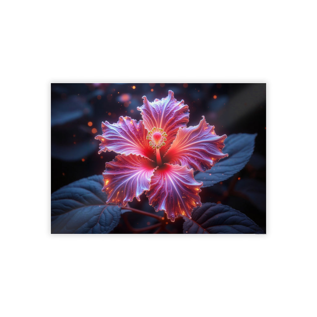 Starlight Hibiscus 46.8" x 33.1" (Horizontal) Glossy