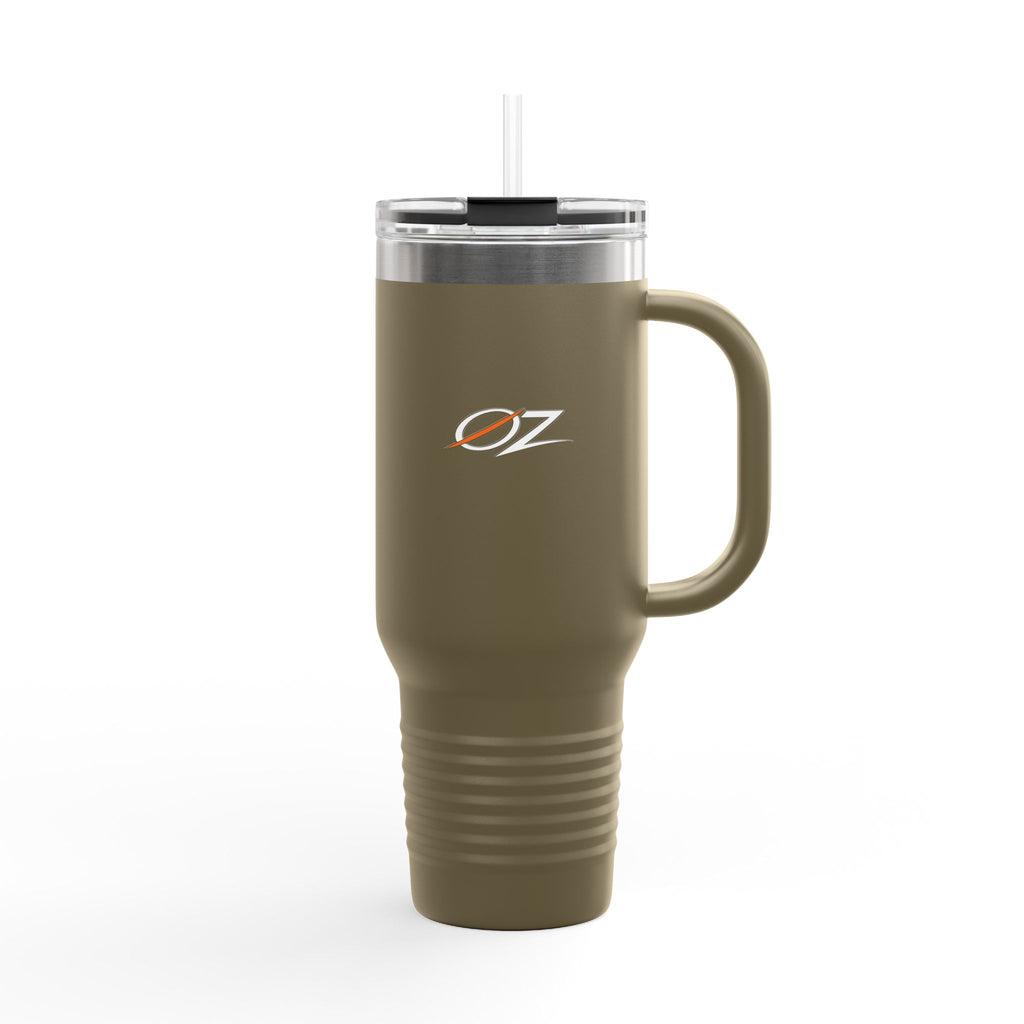 40oz Insulated Travel Mug - "Too Hot To Handle"