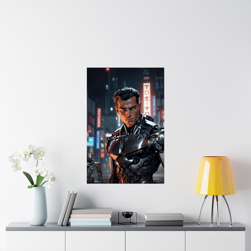 Cyberpunk Cyborg - Matte Poster