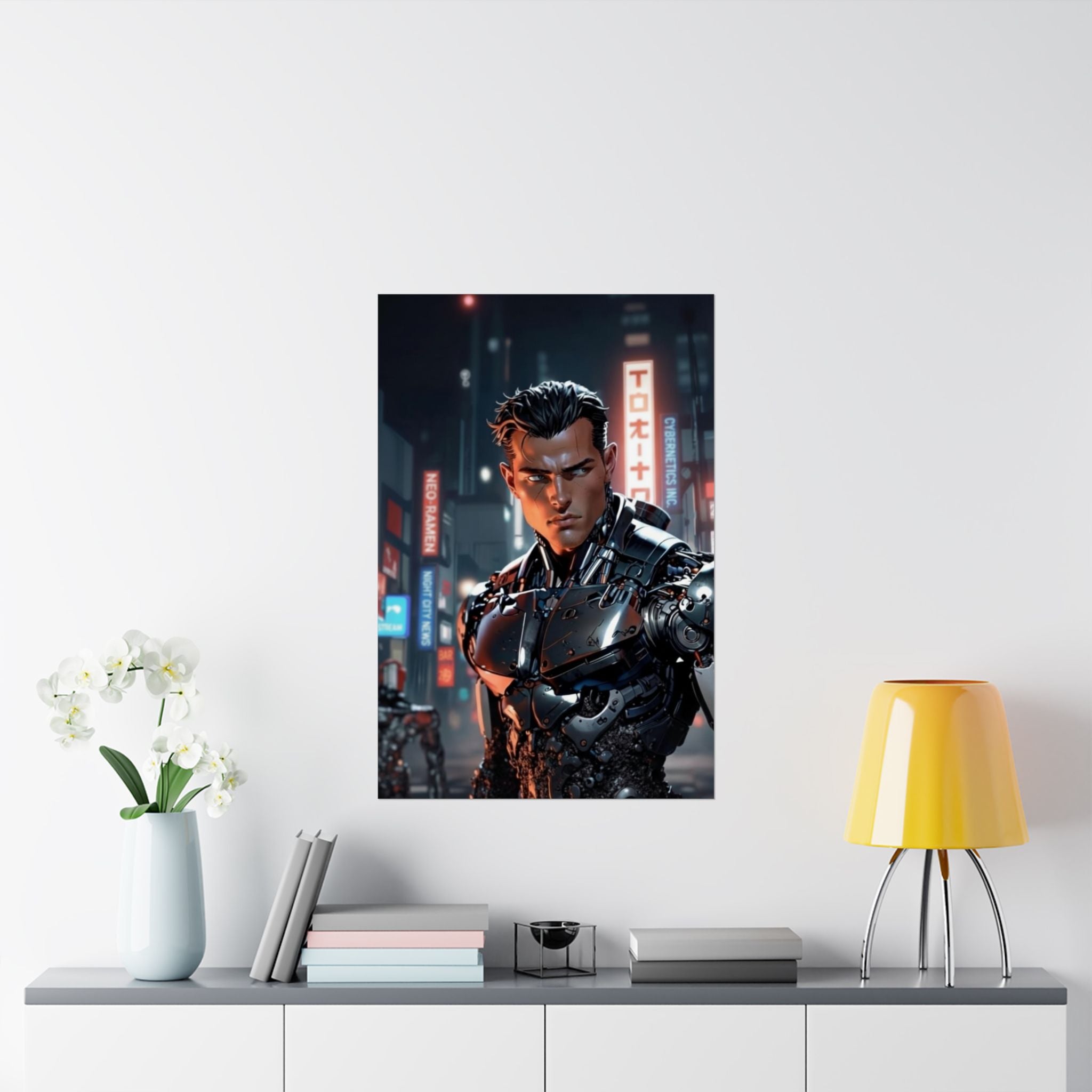 Cyberpunk Cyborg - Matte Poster