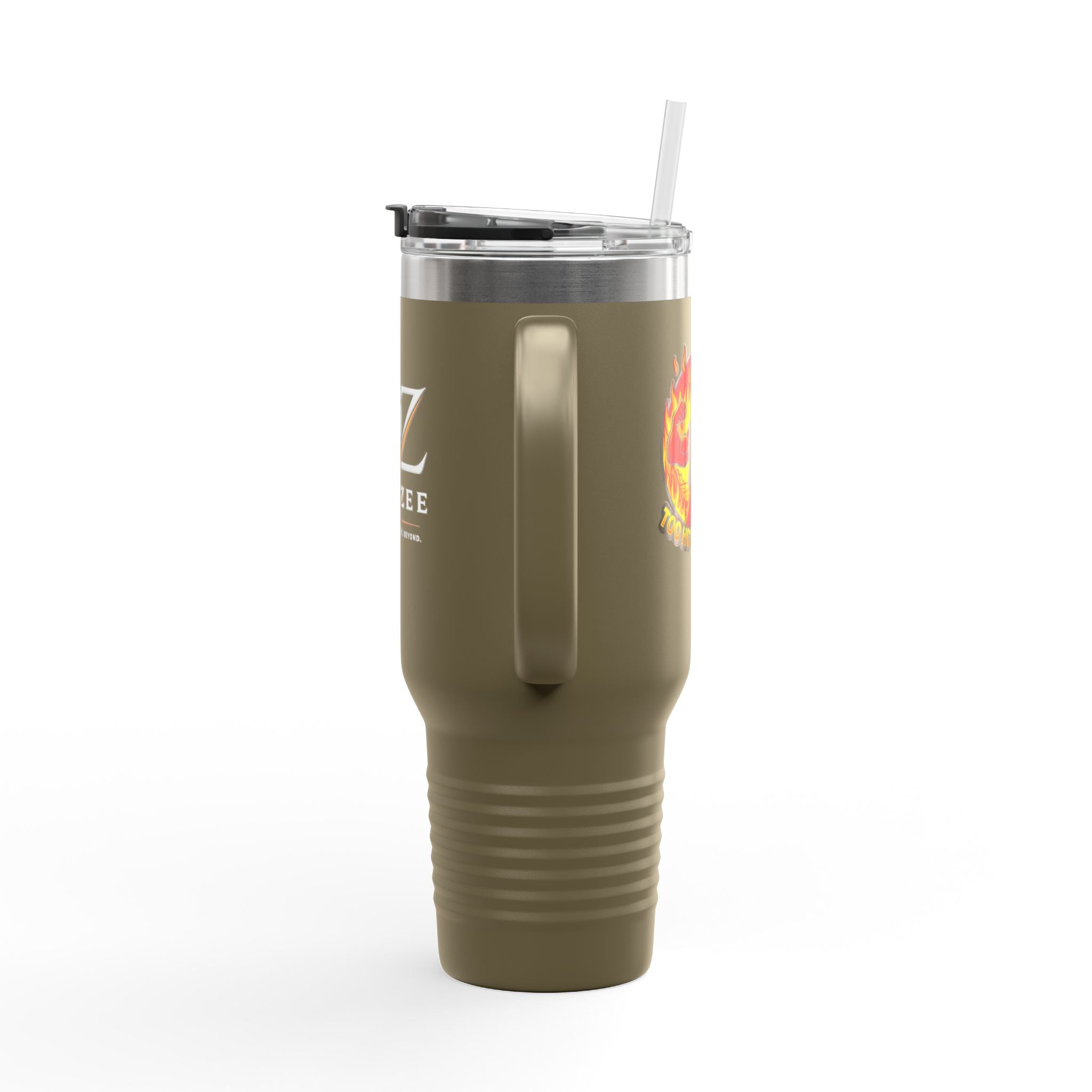 Vaso térmico de 40 oz - "Demasiado caliente para tocar"
