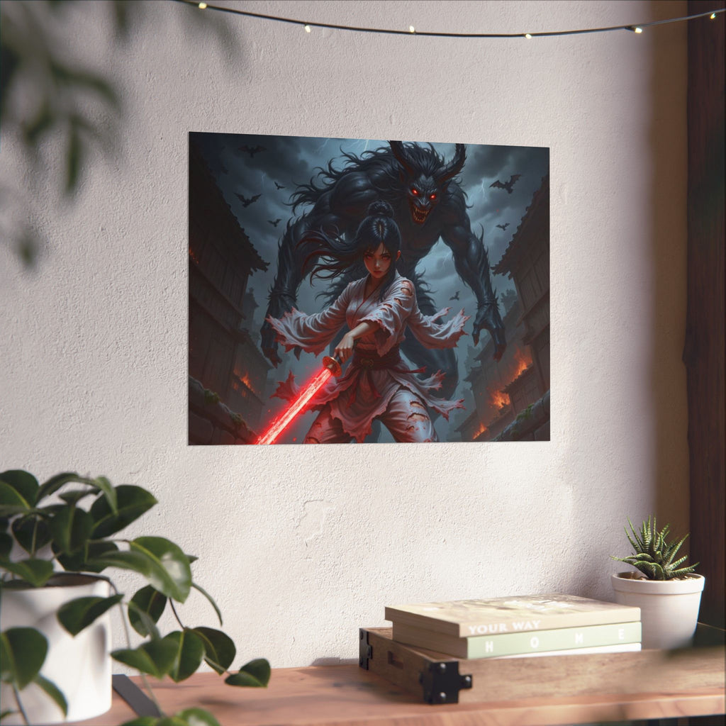 Ketsueki, Akuma no Ken - Matte Poster
