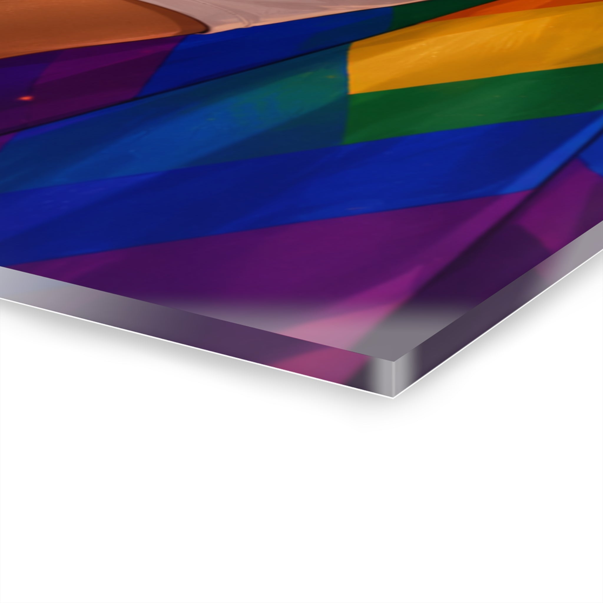 PRIDE Girl Acrylic Print #1 – Vibrant Rainbow Wall Art