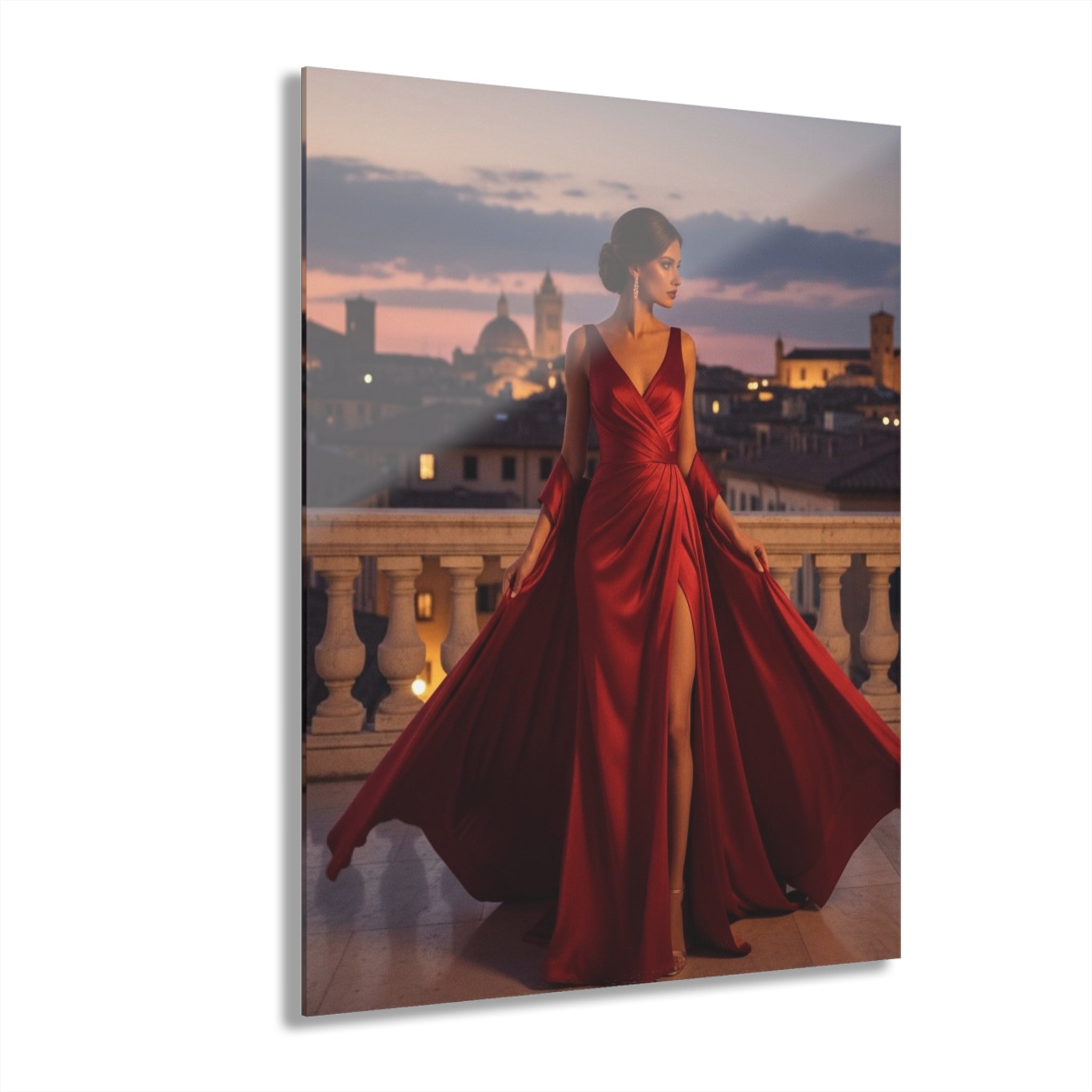 Scarlet Elegance #3 - Acrylic Print