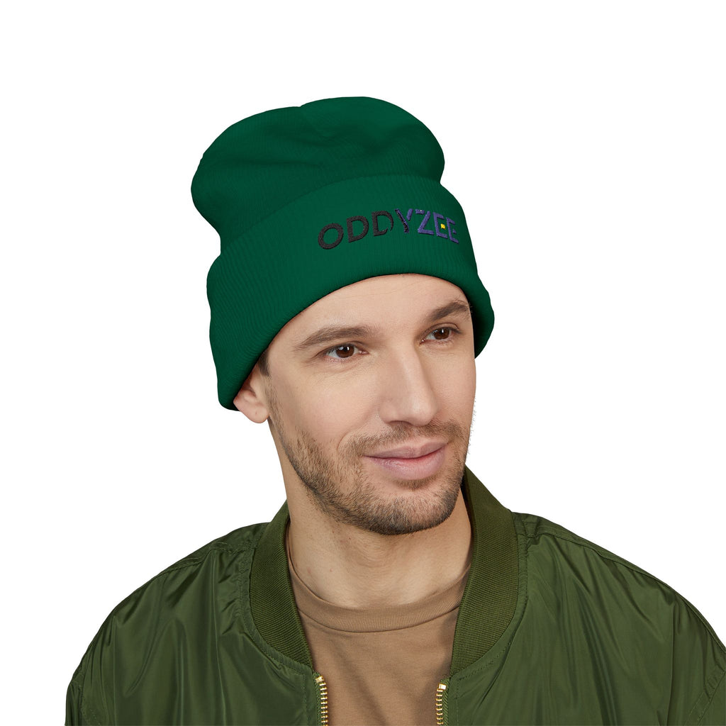 Oddyzee - Embroidered Cuffed Beanie