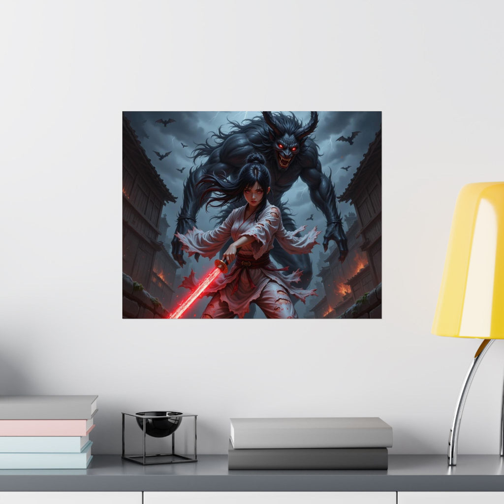 Ketsueki, Akuma no Ken - Matte Poster