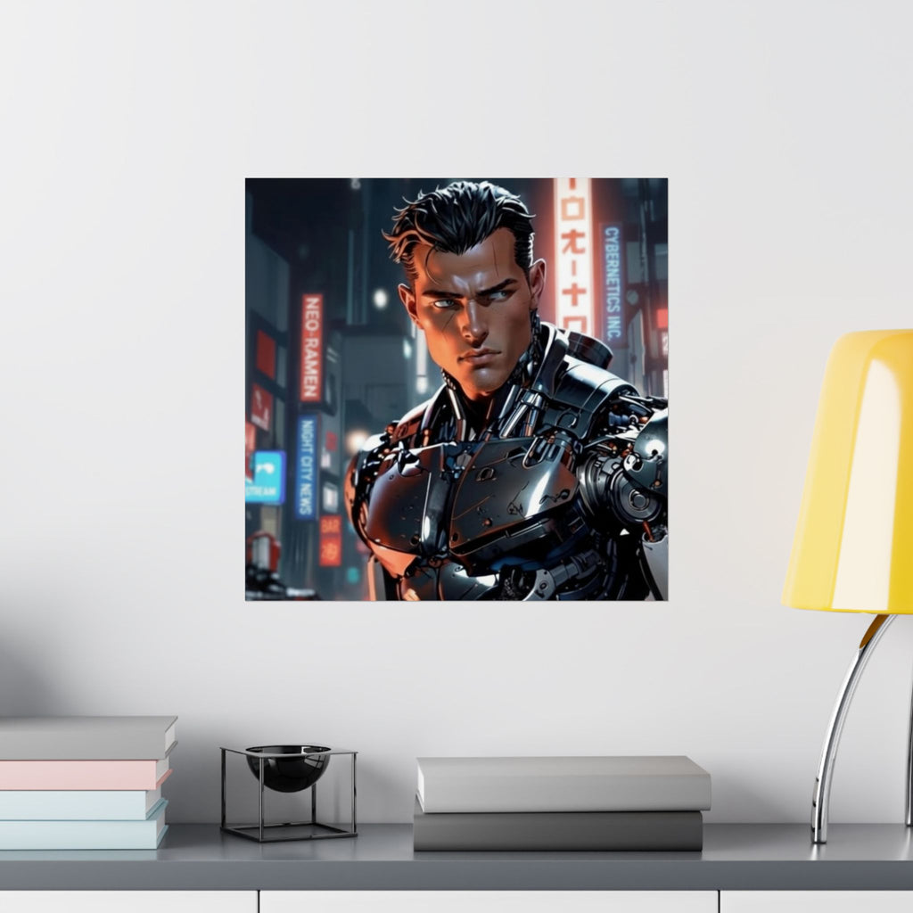 Cyberpunk Cyborg - Matte Poster