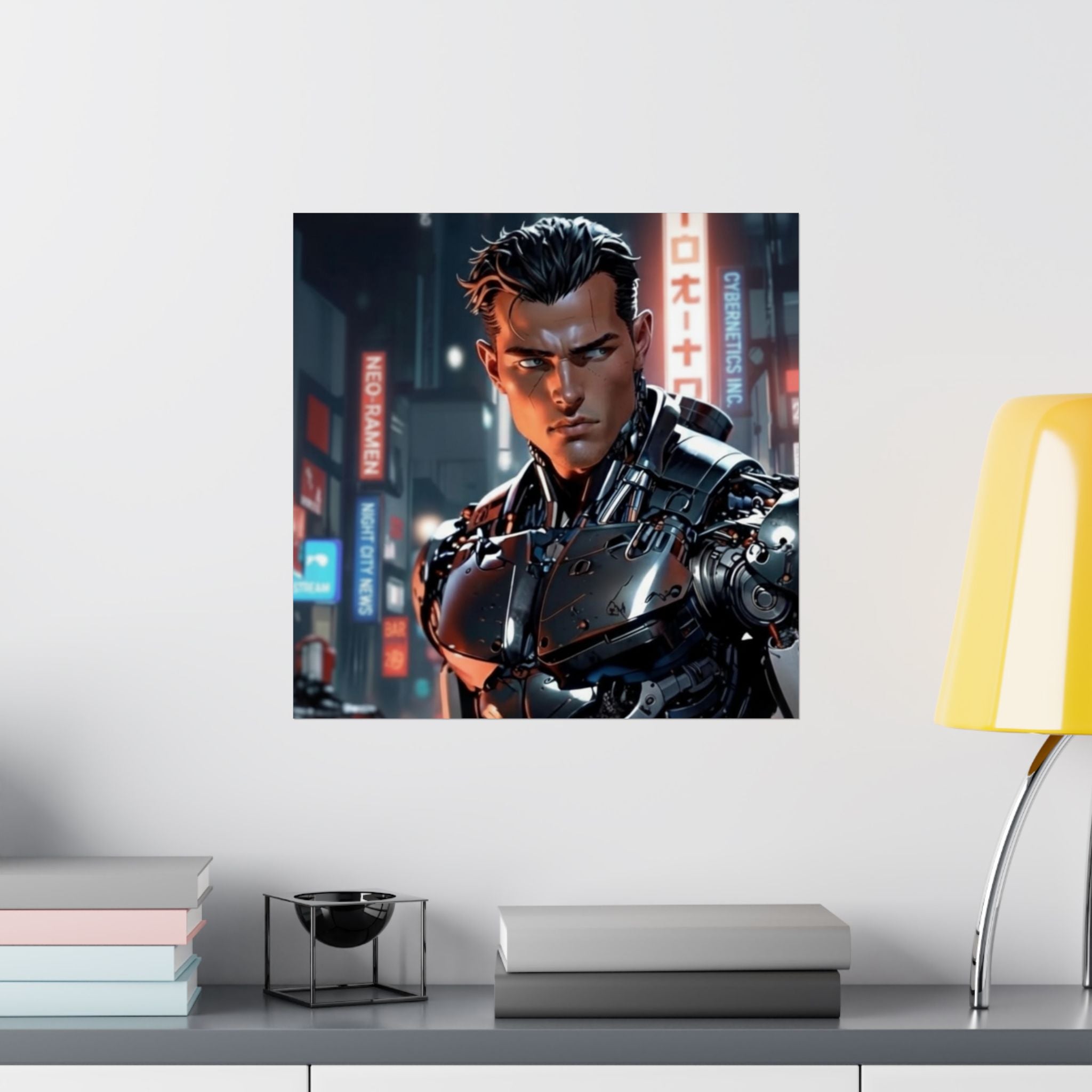 Cyberpunk Cyborg - Matte Poster