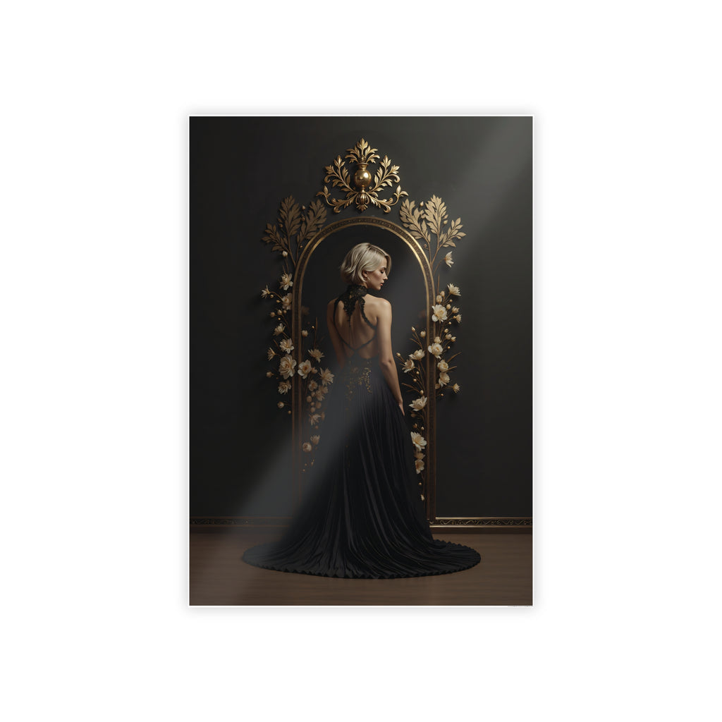 Elegance in Black - Glossy Poster