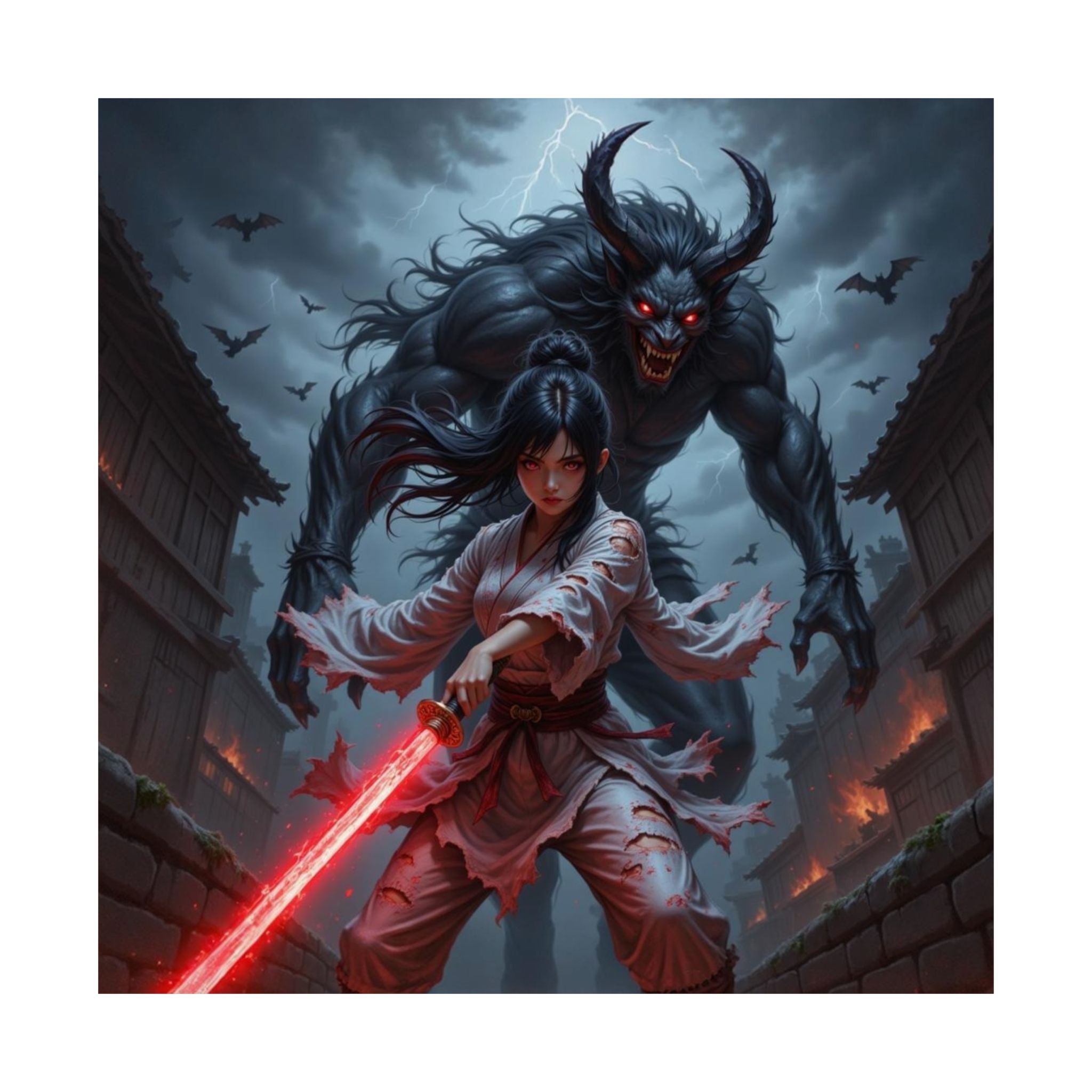 Ketsueki, Akuma no Ken - Matte Poster