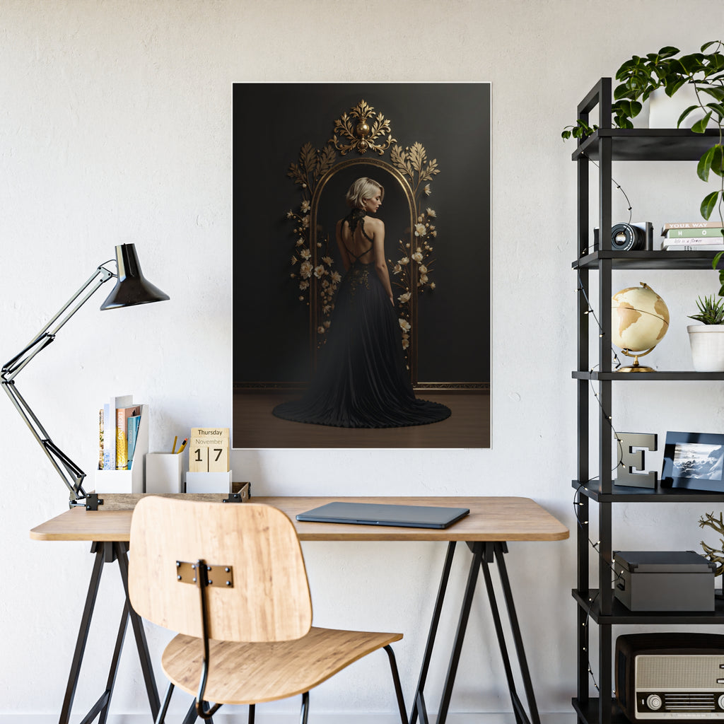 Elegance in Black - Glossy Poster