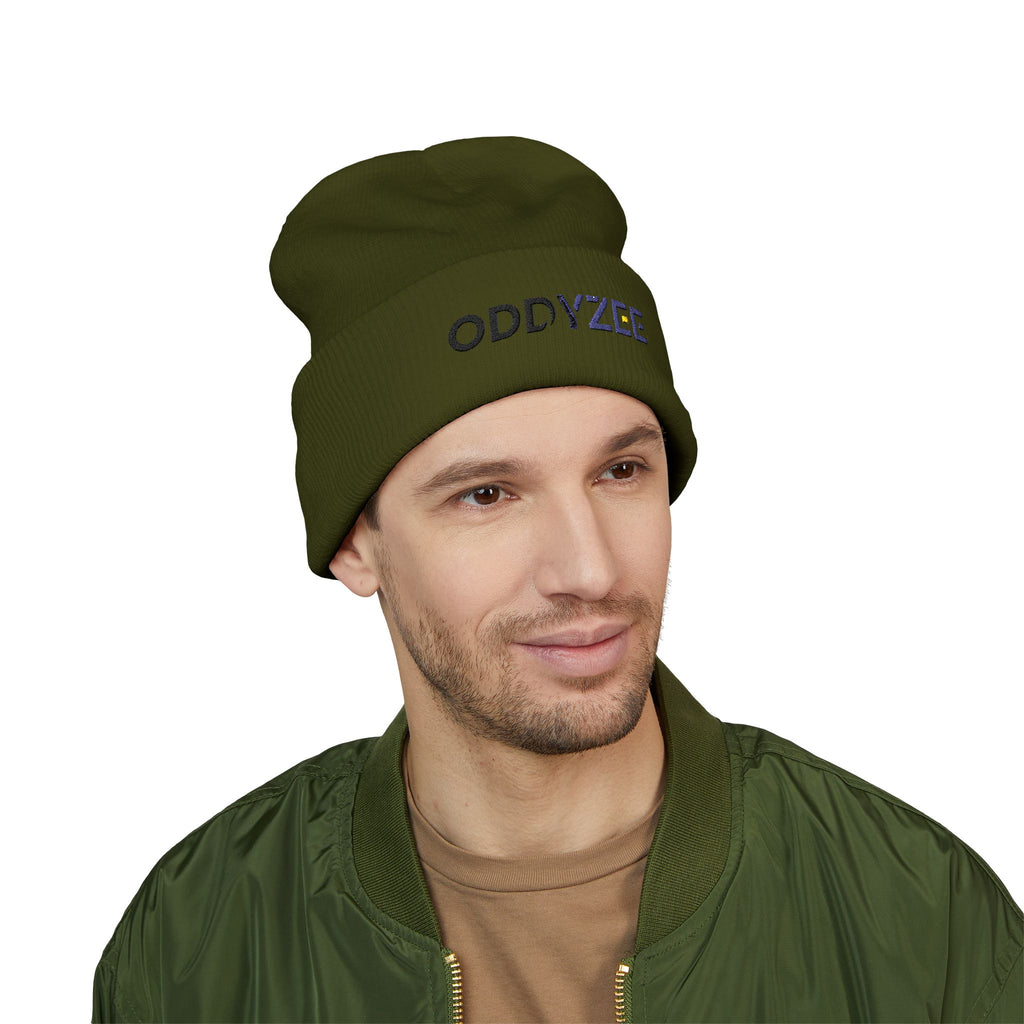 Oddyzee - Embroidered Cuffed Beanie