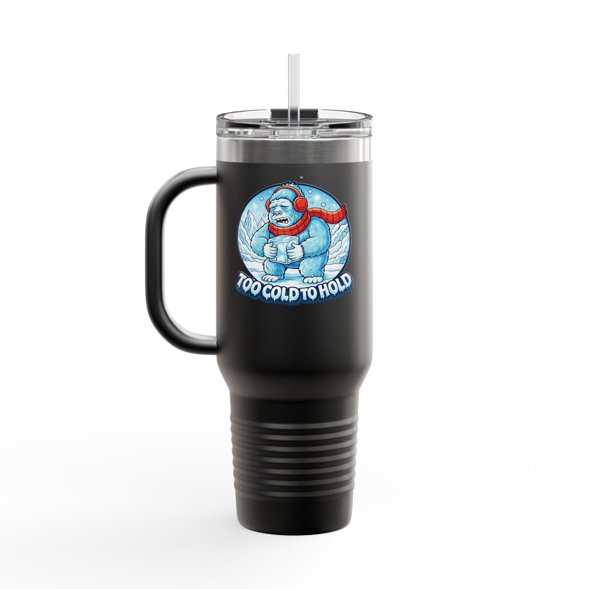 Vaso térmico de viaje de 40 oz - "Demasiado frío para sostener"