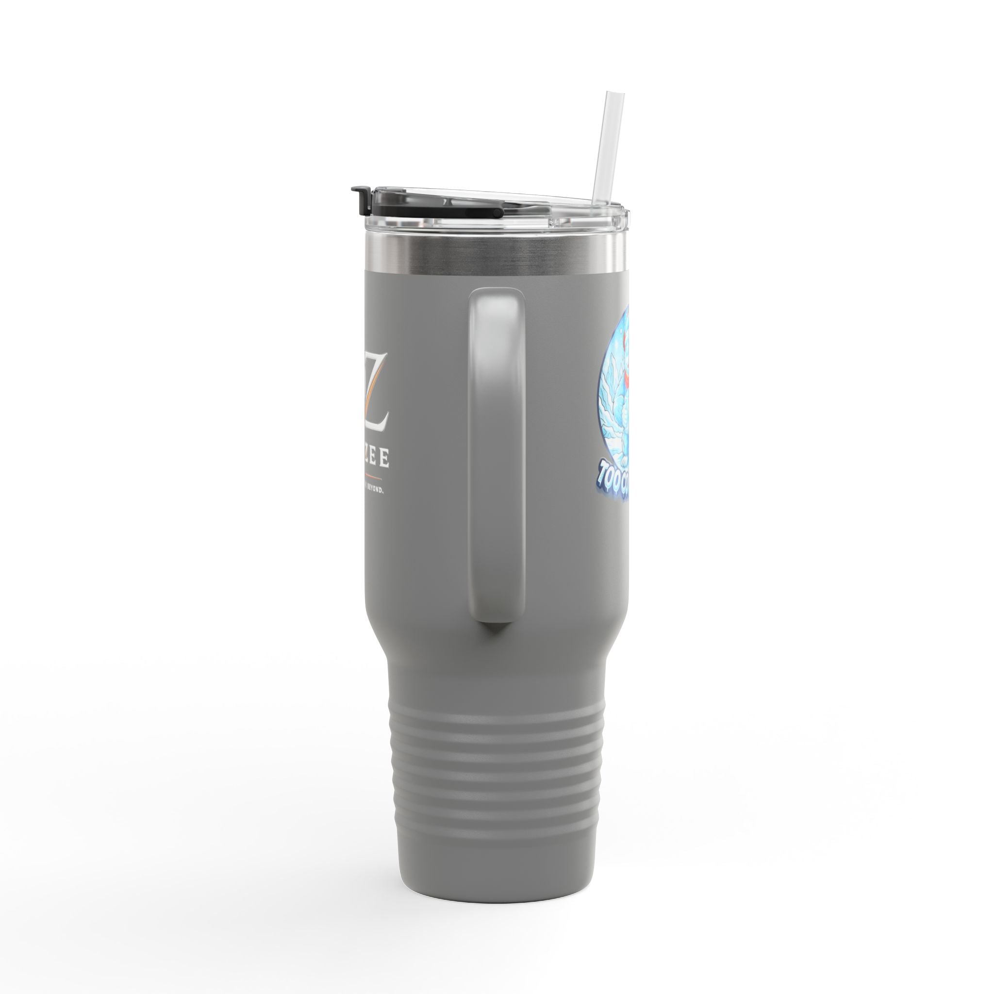 Vaso térmico de viaje de 40 oz - "Demasiado frío para sostener"