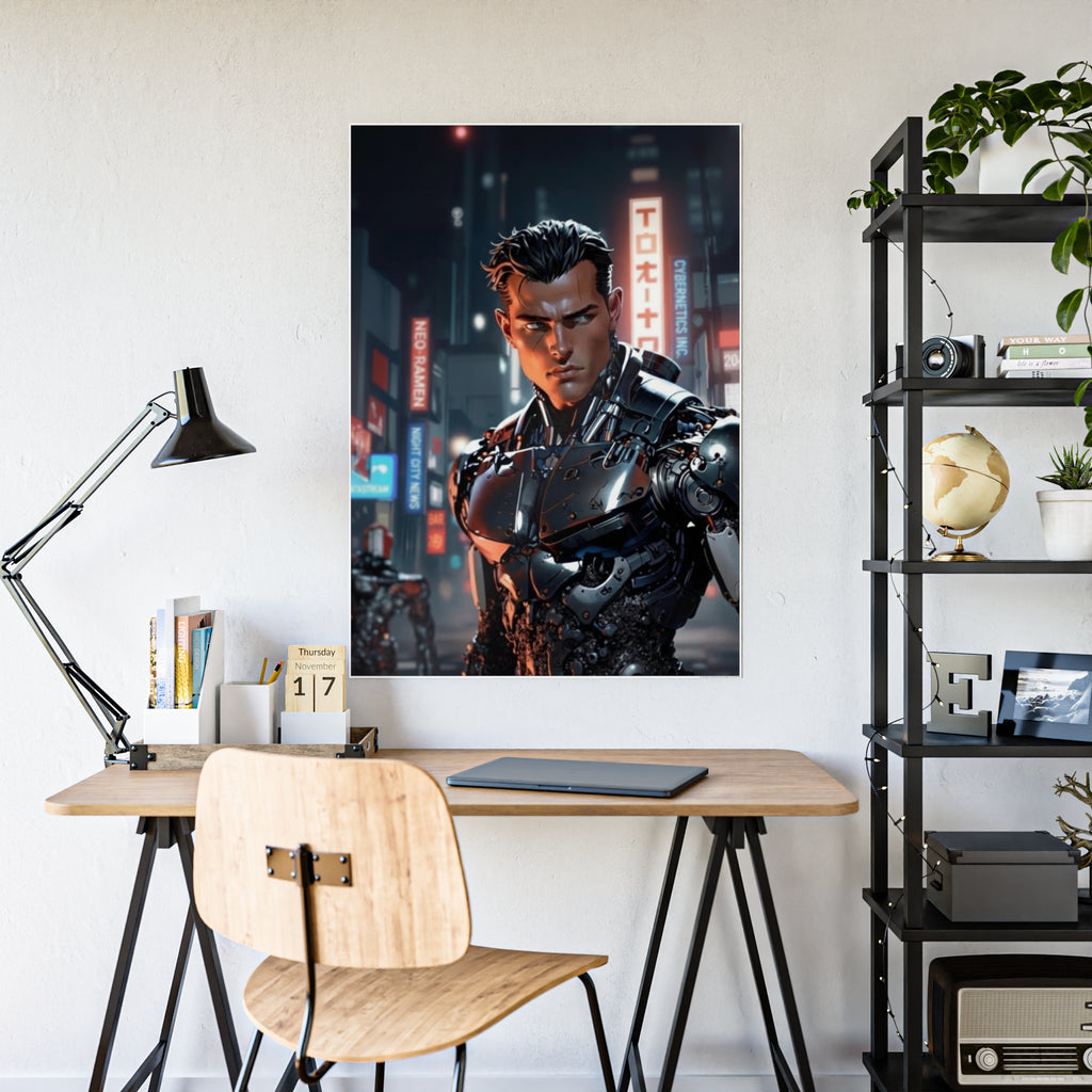 Cyberpunk Cyborg - Glossy Poster