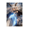 Nyxara Stormblade Matte Fantasy Anime Wall Art Print #1 – Premium Gaming Poster