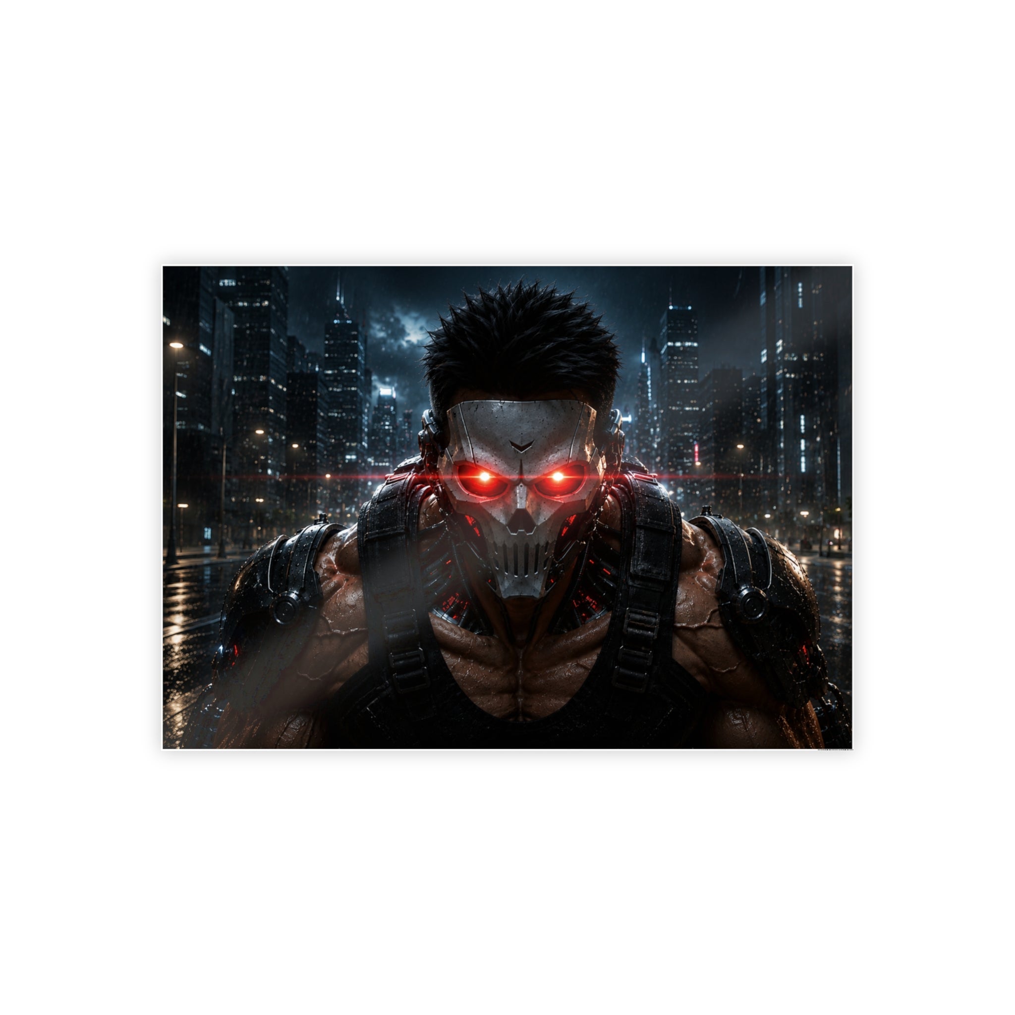 Deimos Glossy Cyberpunk Poster #1 – Premium Sci-Fi Wall Art