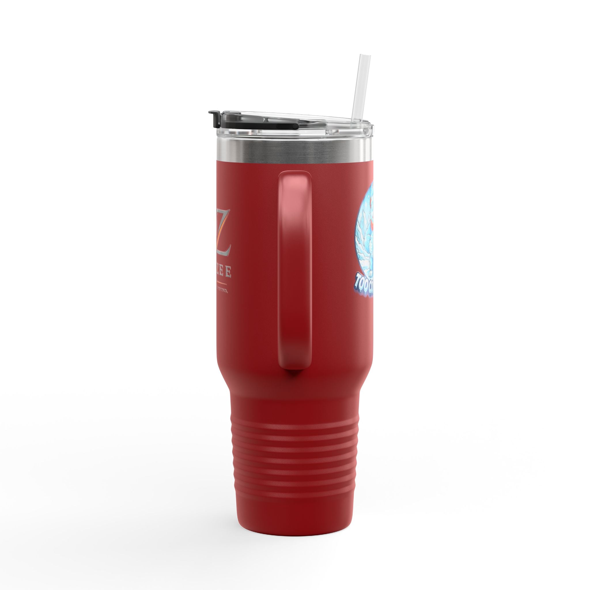 Vaso térmico de viaje de 40 oz - "Demasiado frío para sostener"