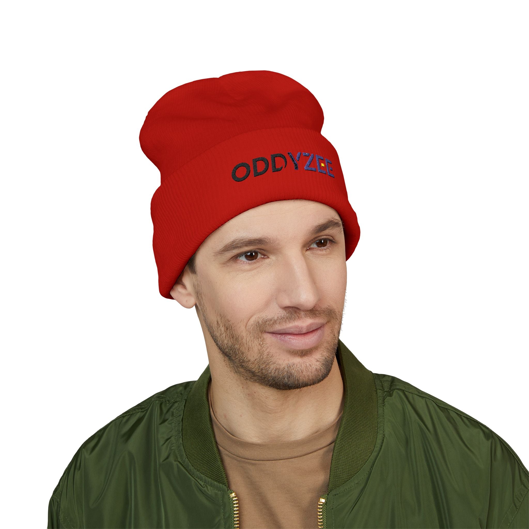Oddyzee - Embroidered Cuffed Beanie
