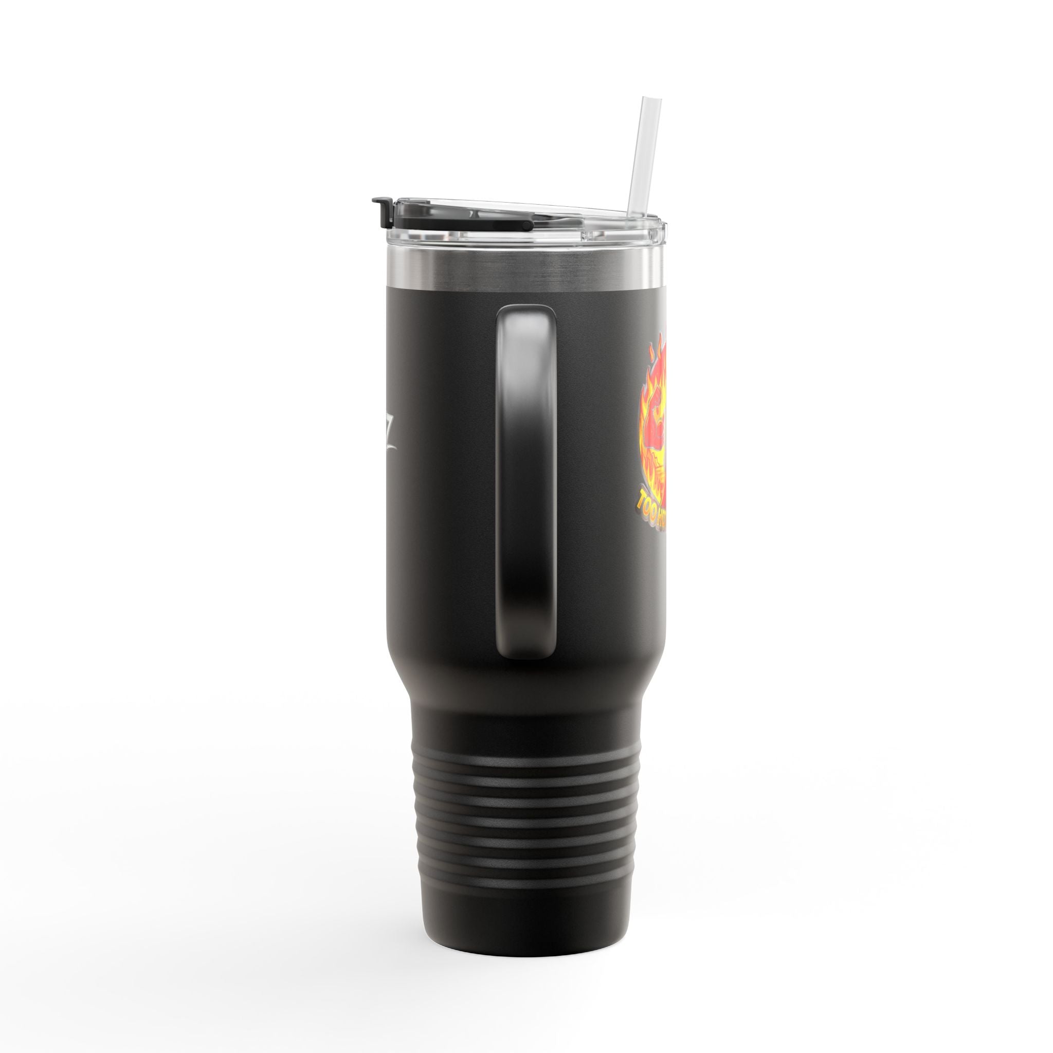 40oz Insulated Travel Mug - "Too Hot To Handle"